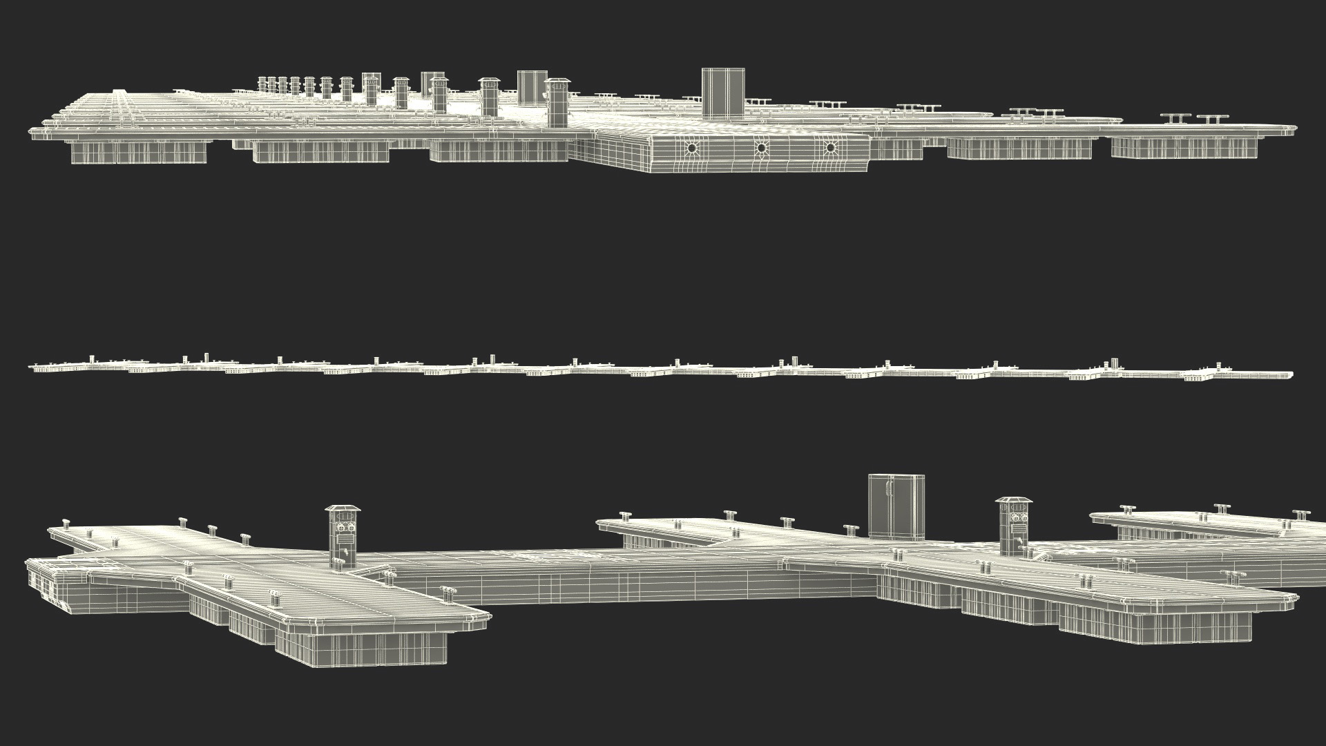 3D model Yacht Pier