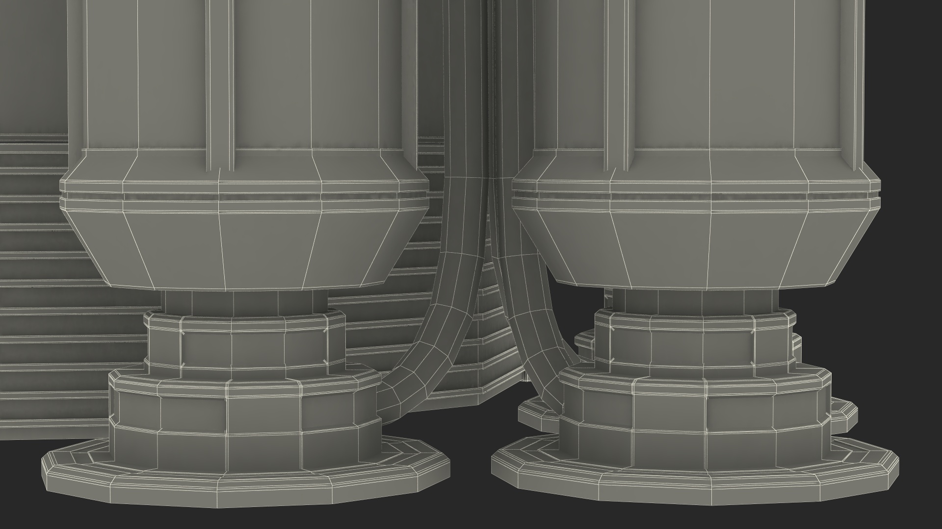 Futuristic Control Panel Station 3D