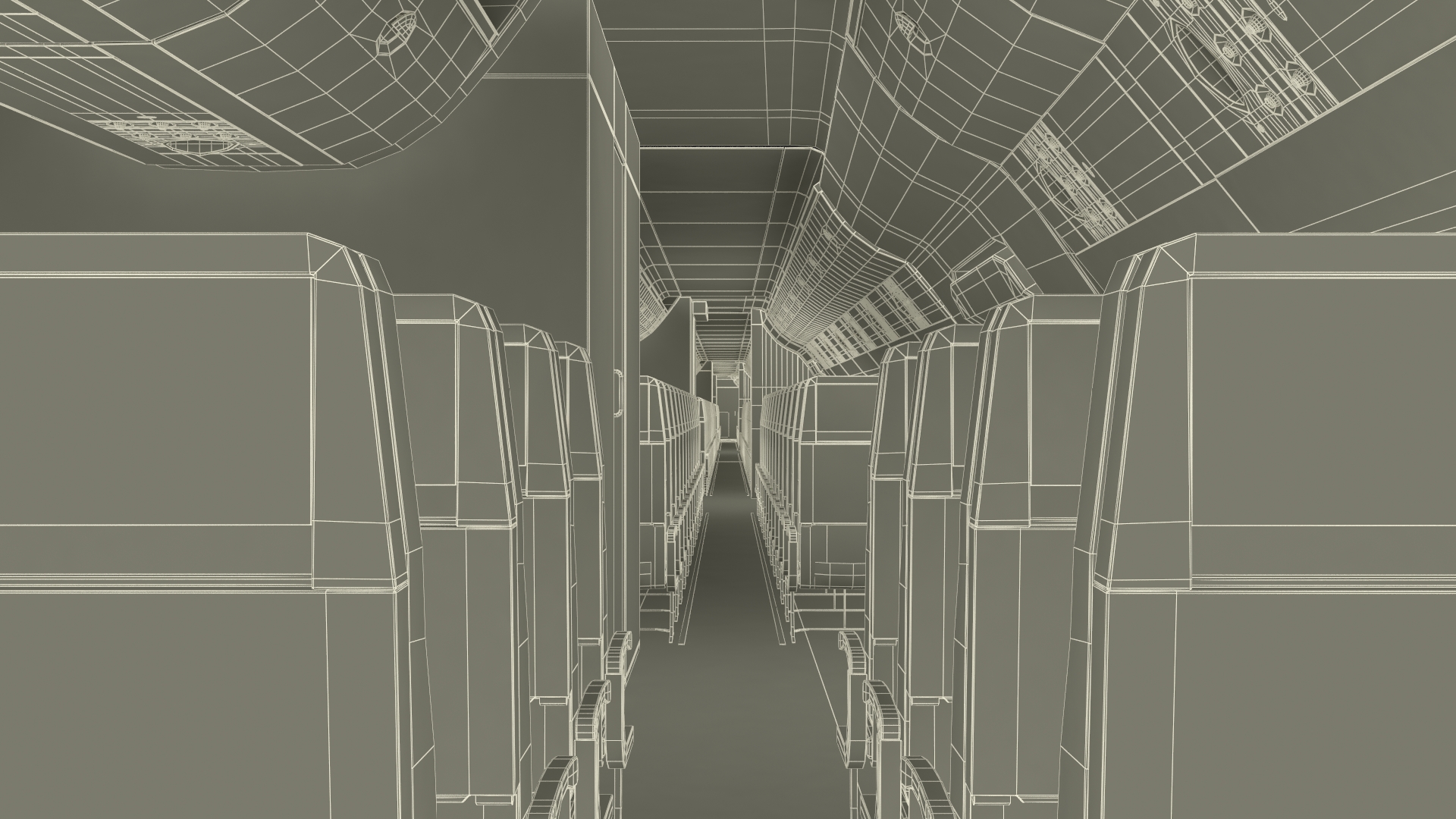 3D Aeroplane Interior model
