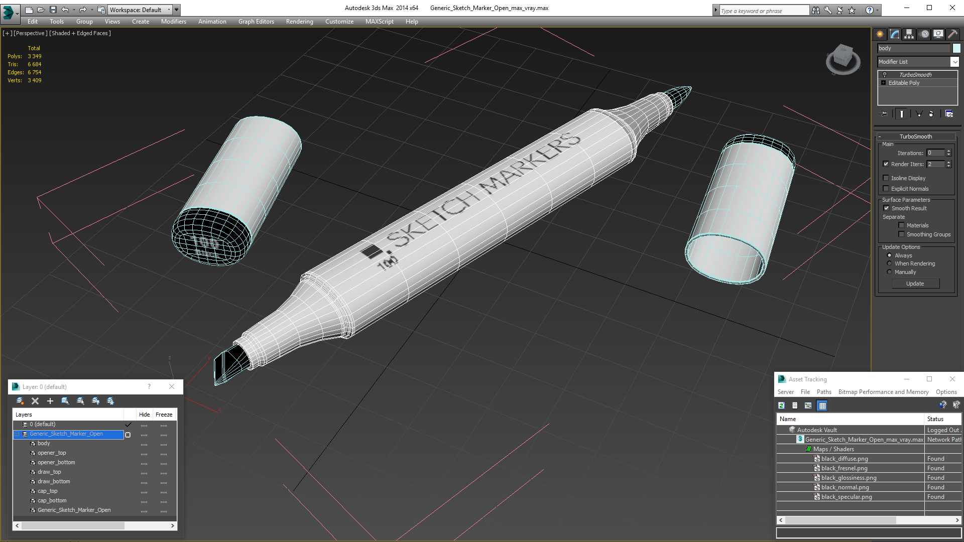 3D Generic Sketch Marker Open