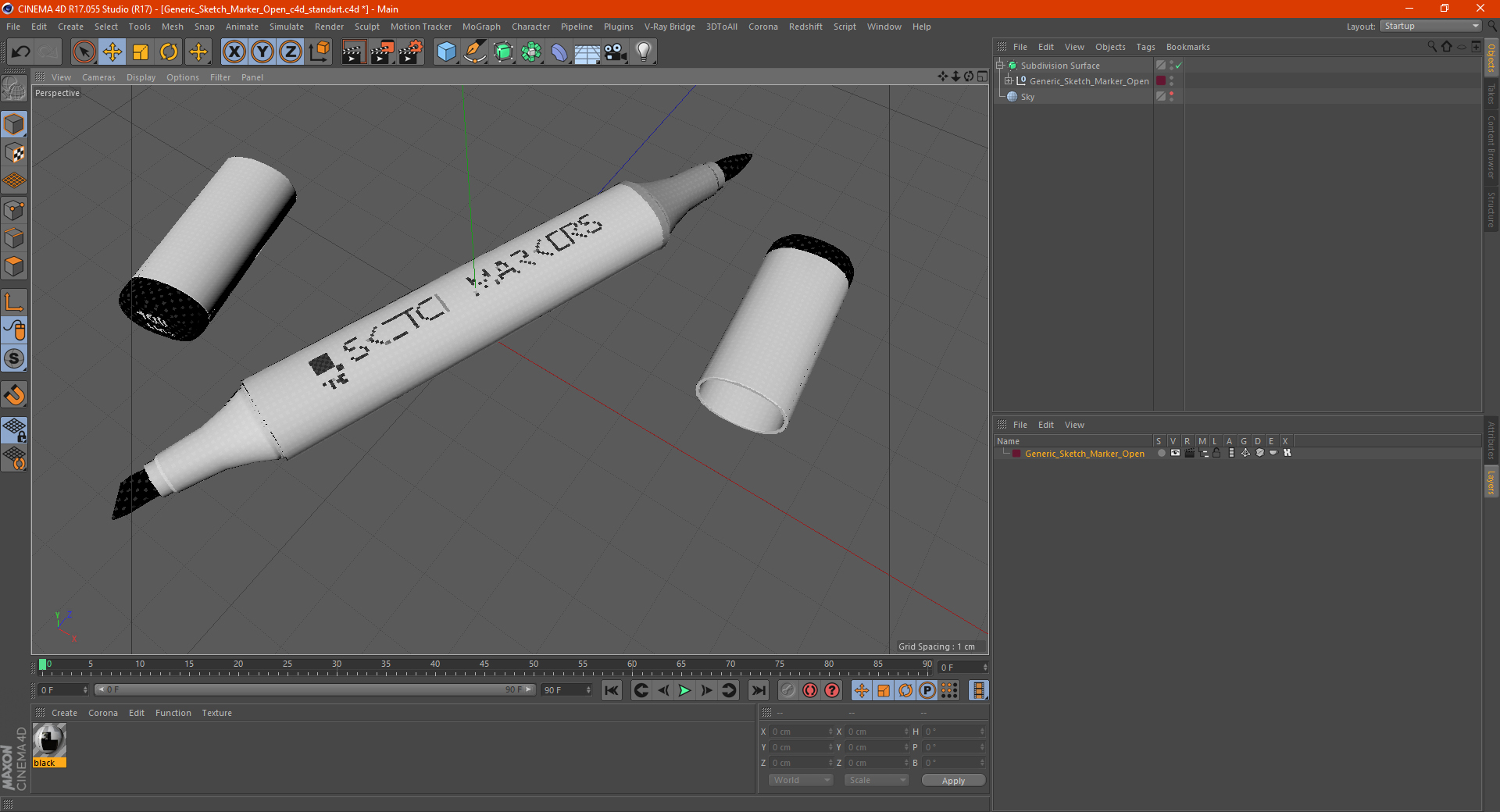 3D Generic Sketch Marker Open