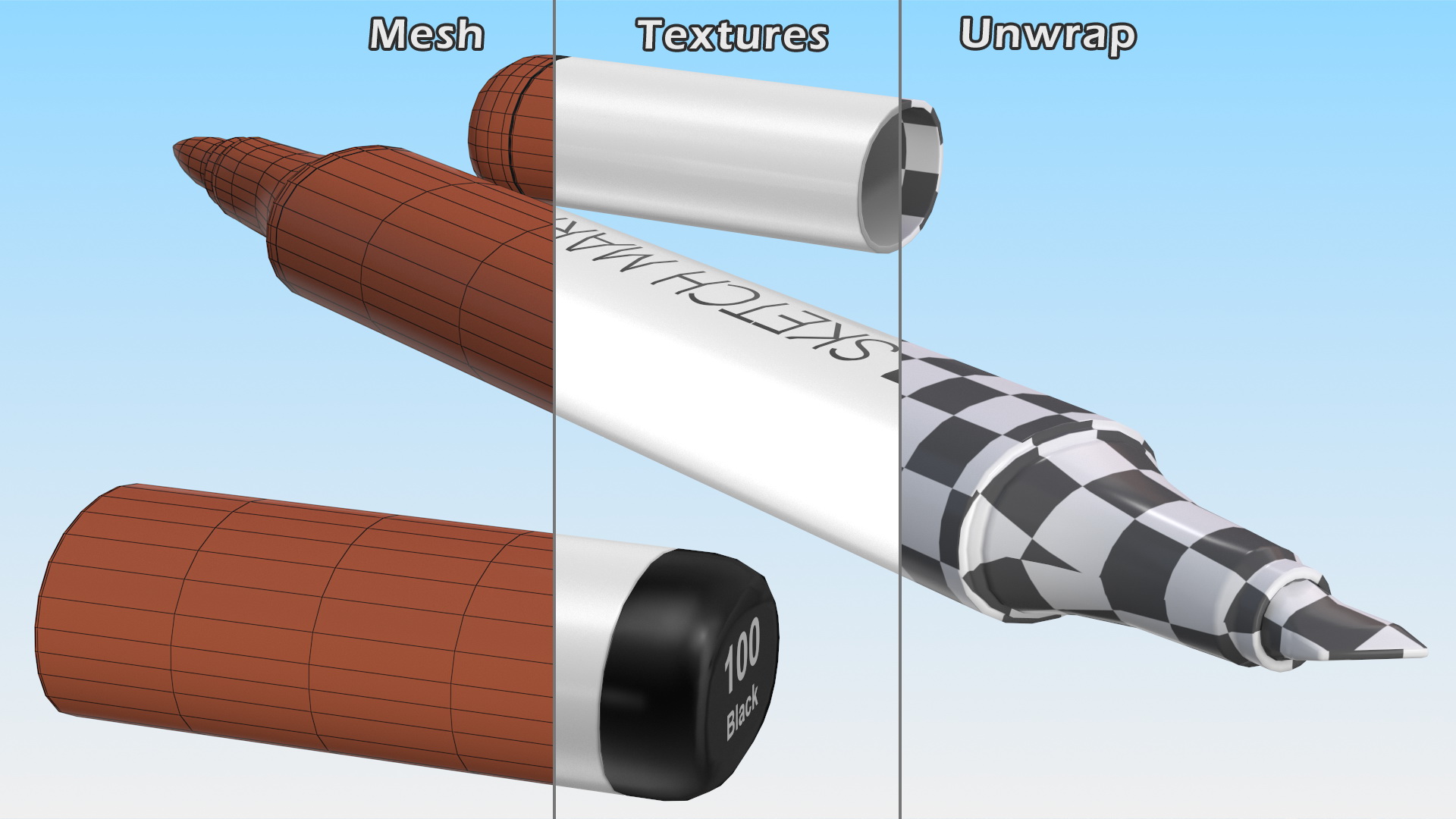 3D Generic Sketch Marker Open