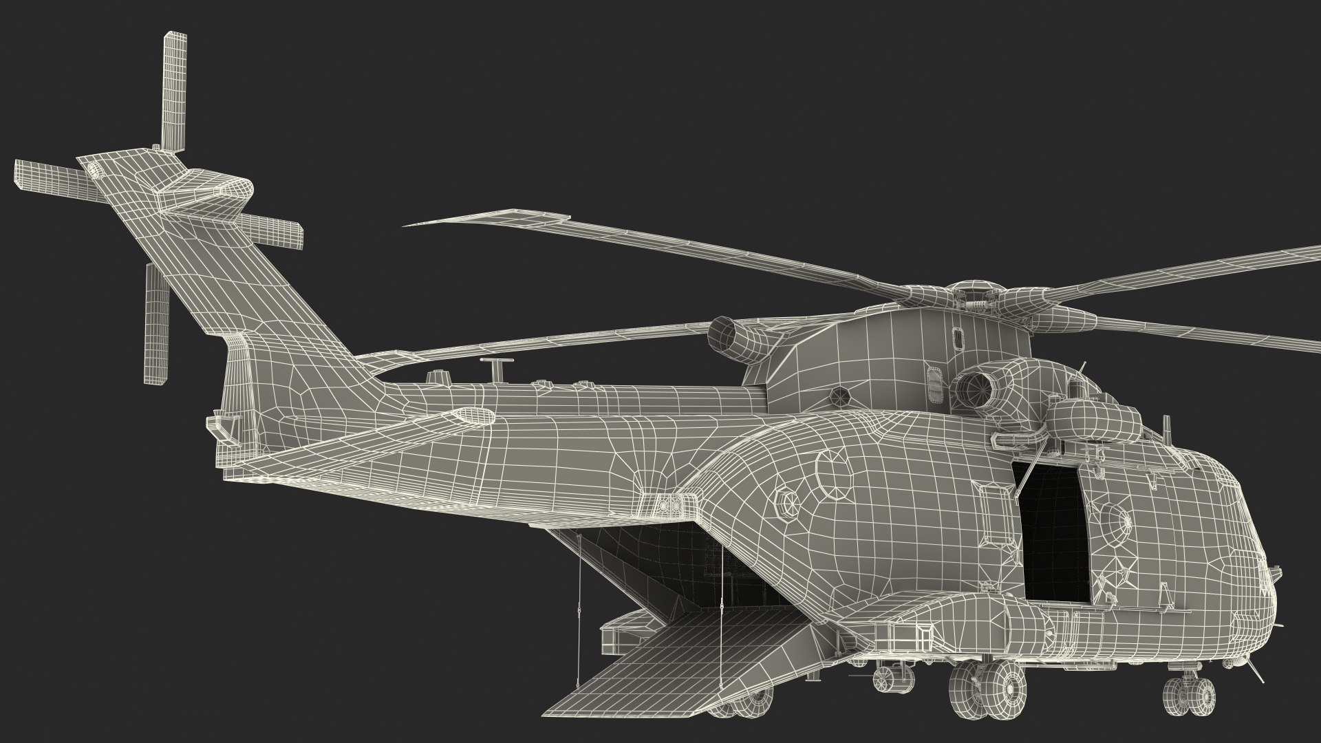 3D AgustaWestland AW101 Helicopter Norwegian Air Force