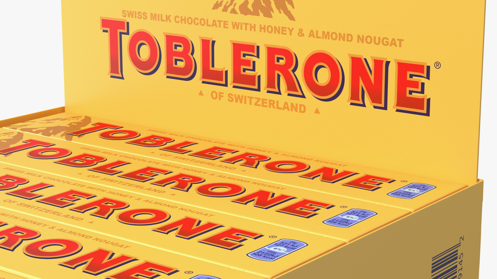 Toblerone Milk Chocolates Box 3D model