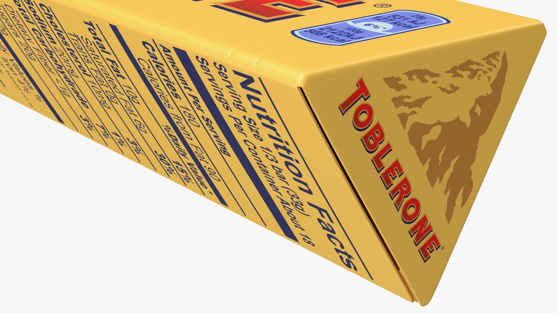 Toblerone Milk Chocolates Box 3D model