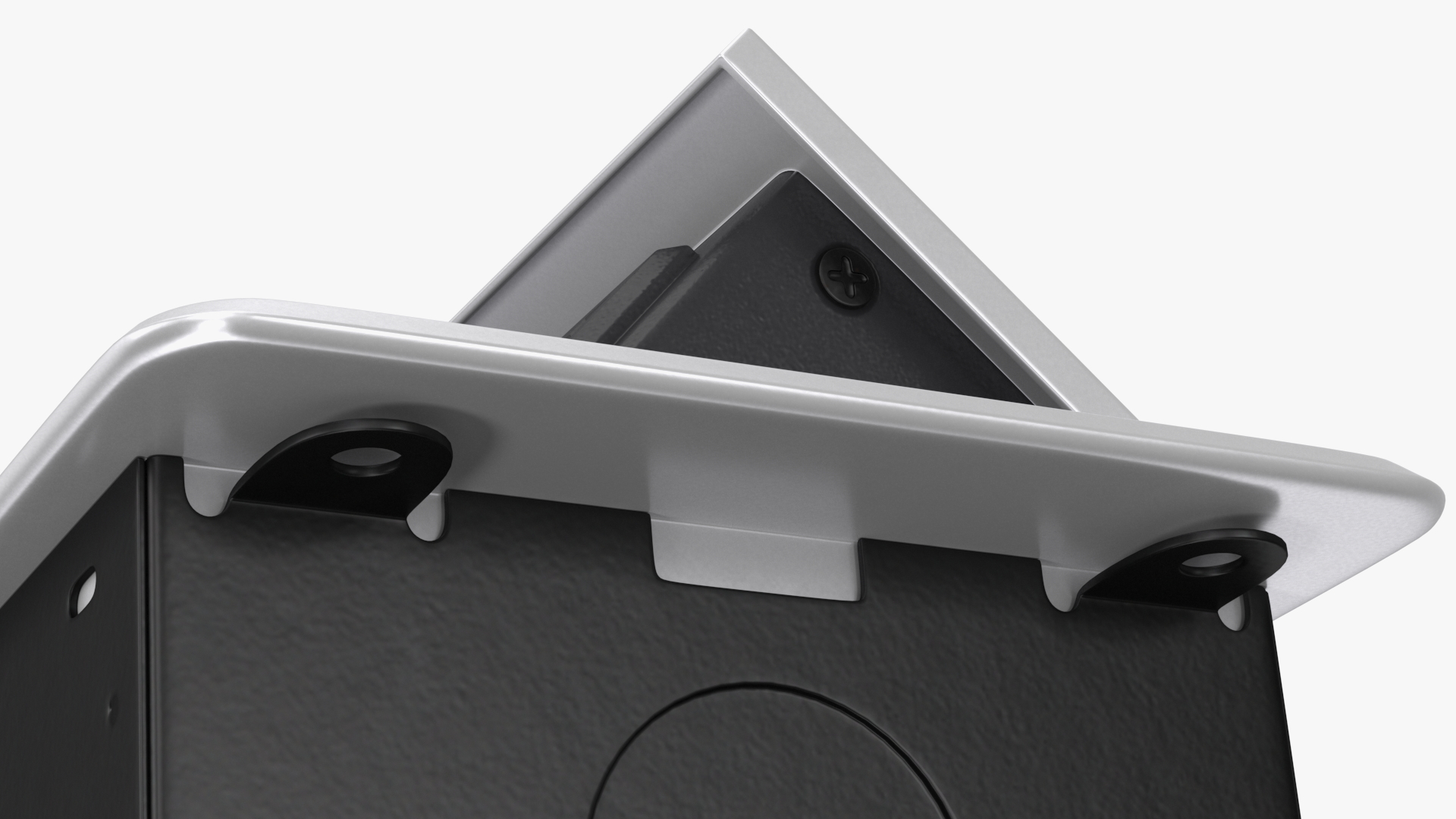Connection Box Tabletop Universal Socket USB Charger Grey 3D