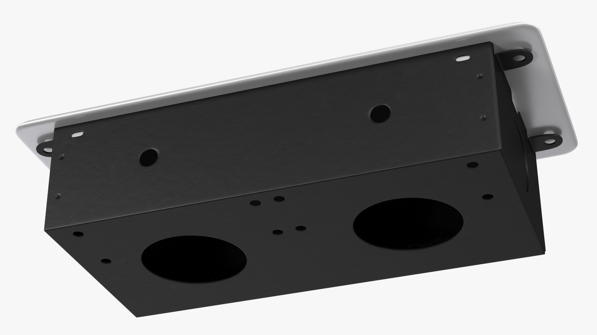 Connection Box Tabletop Universal Socket USB Charger Grey 3D