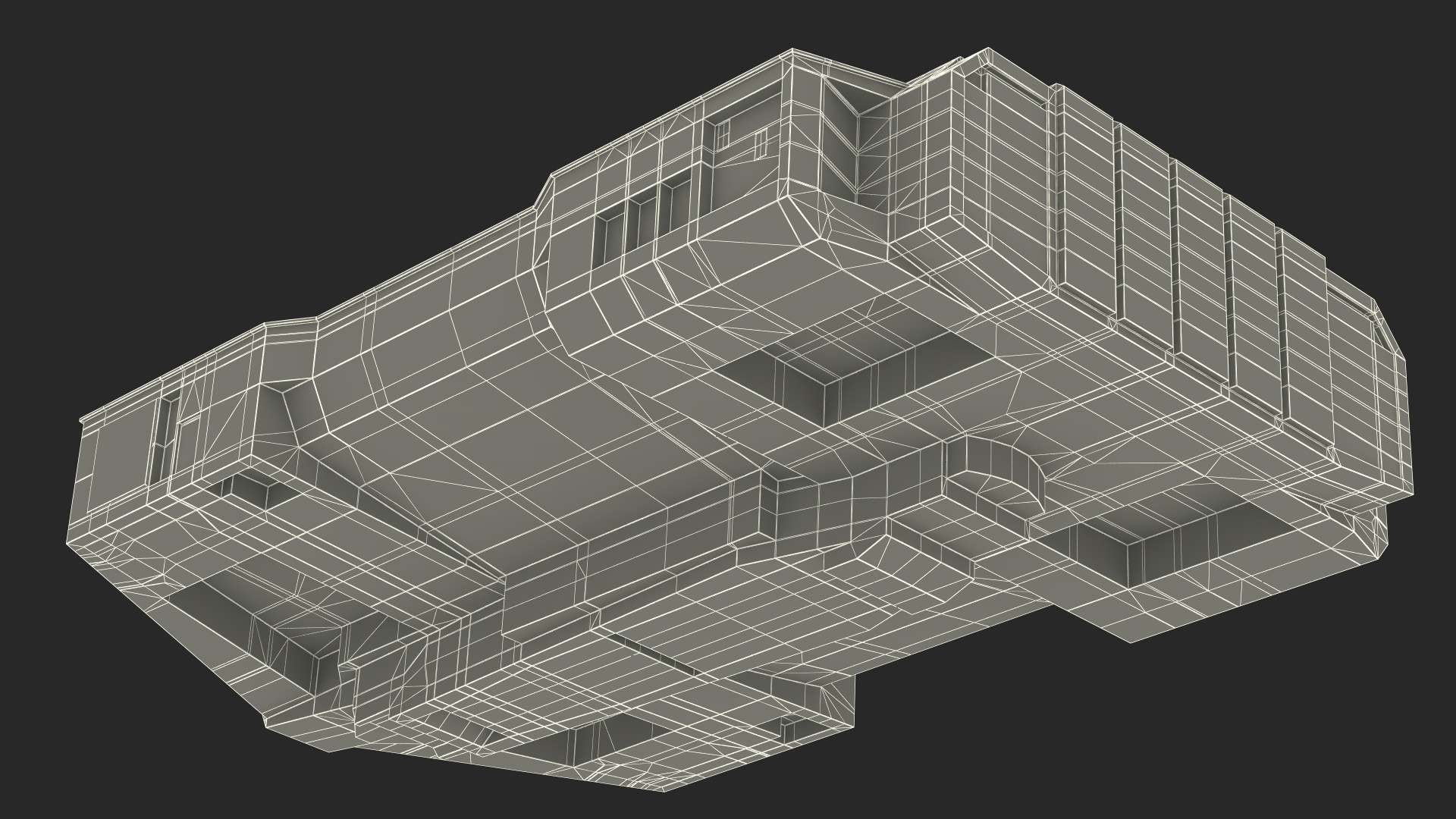 Futuristic Cargo Body of Desert Trawler 3D model