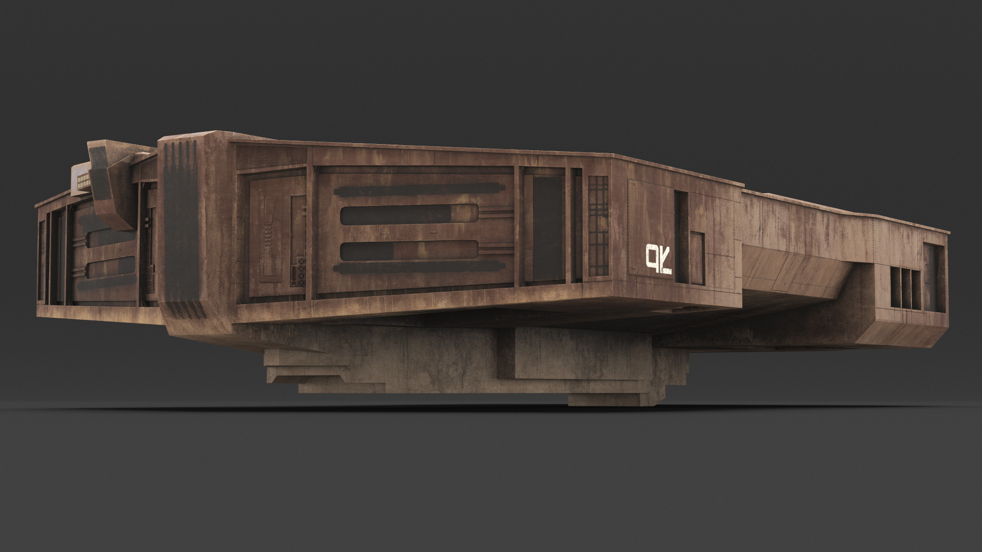 Futuristic Cargo Body of Desert Trawler 3D model