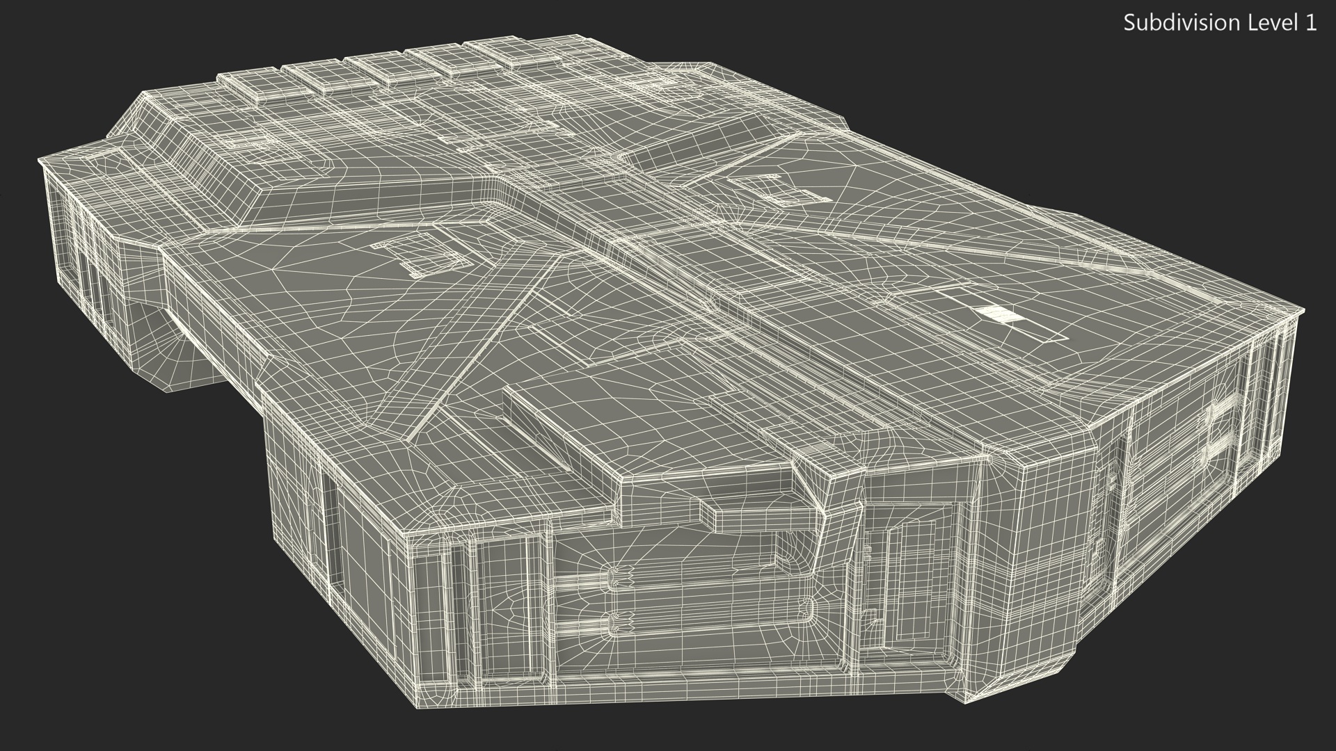 Futuristic Cargo Body of Desert Trawler 3D model