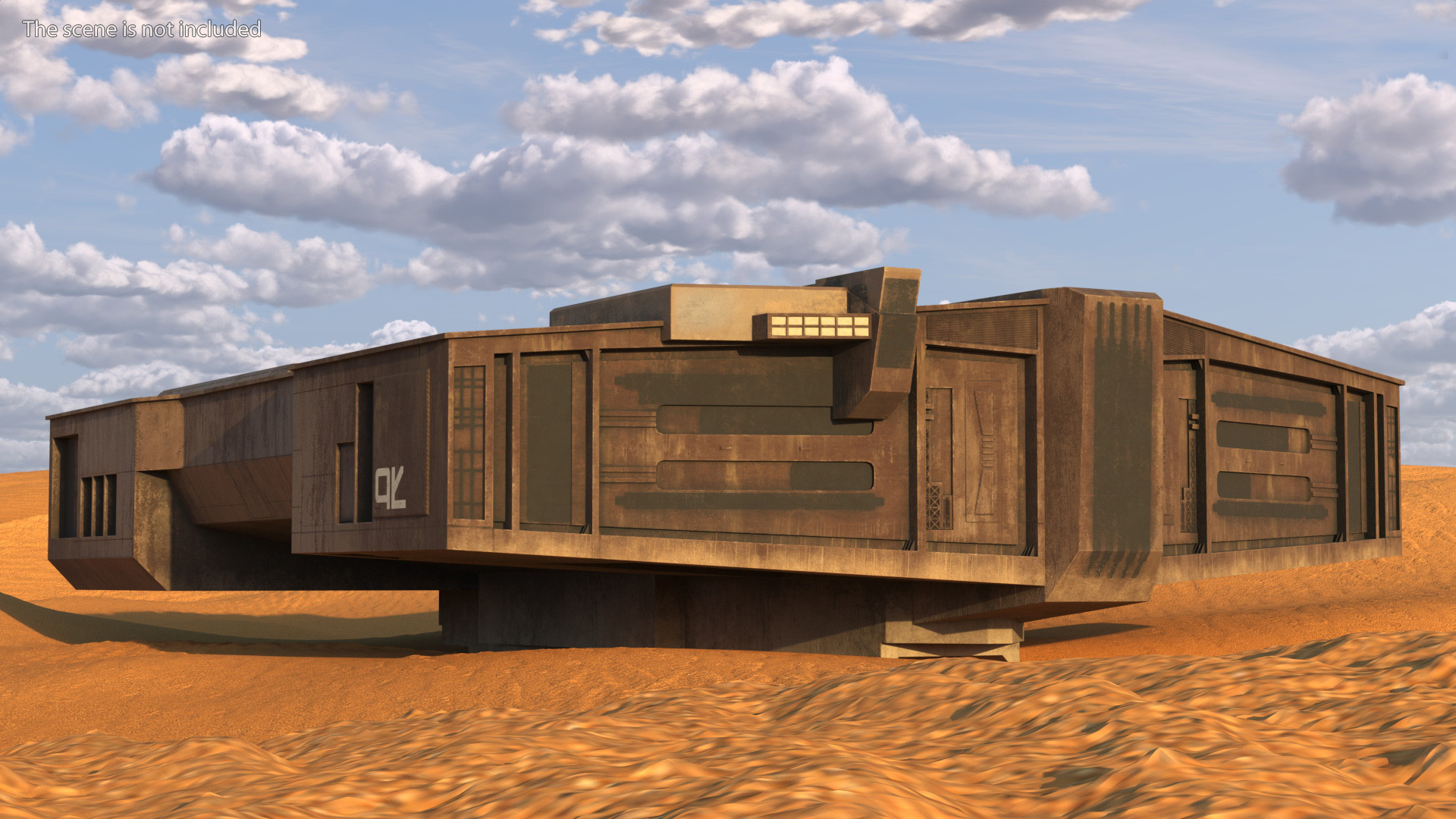 Futuristic Cargo Body of Desert Trawler 3D model