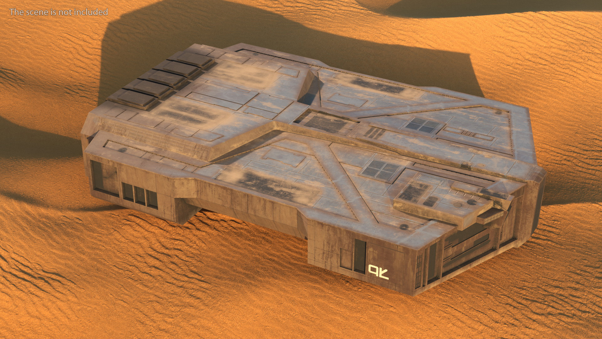 Futuristic Cargo Body of Desert Trawler 3D model
