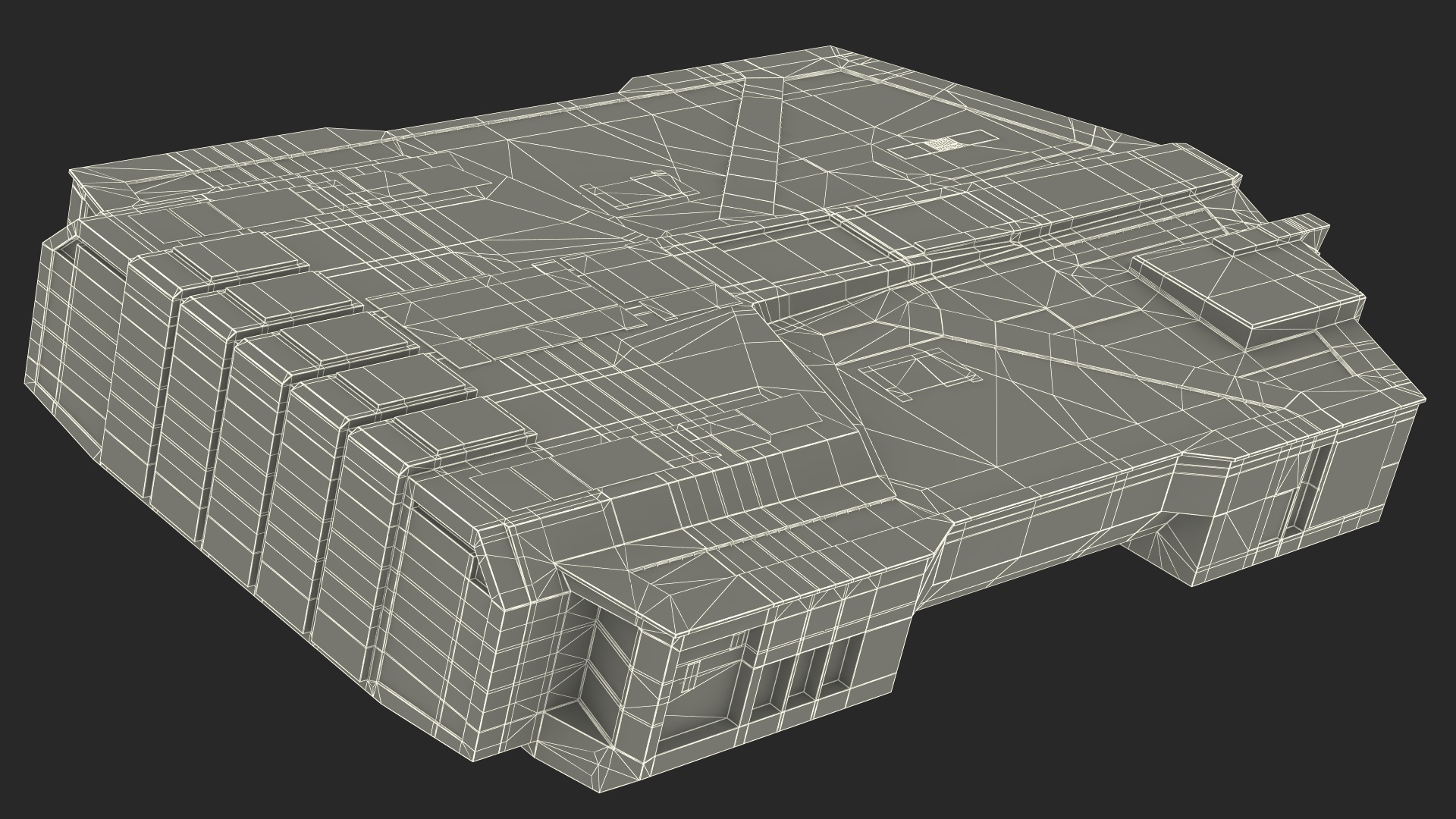 Futuristic Cargo Body of Desert Trawler 3D model