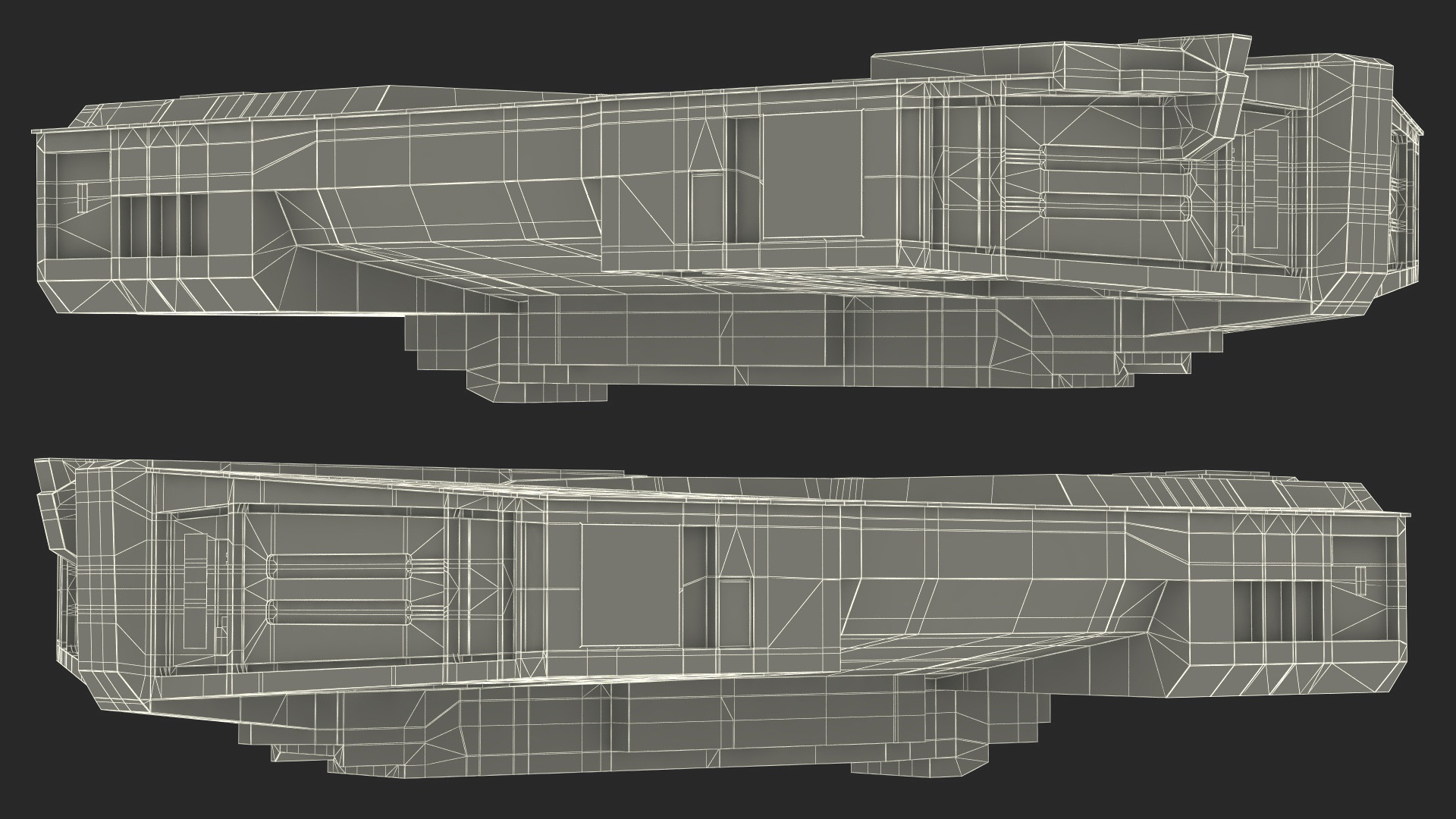 Futuristic Cargo Body of Desert Trawler 3D model