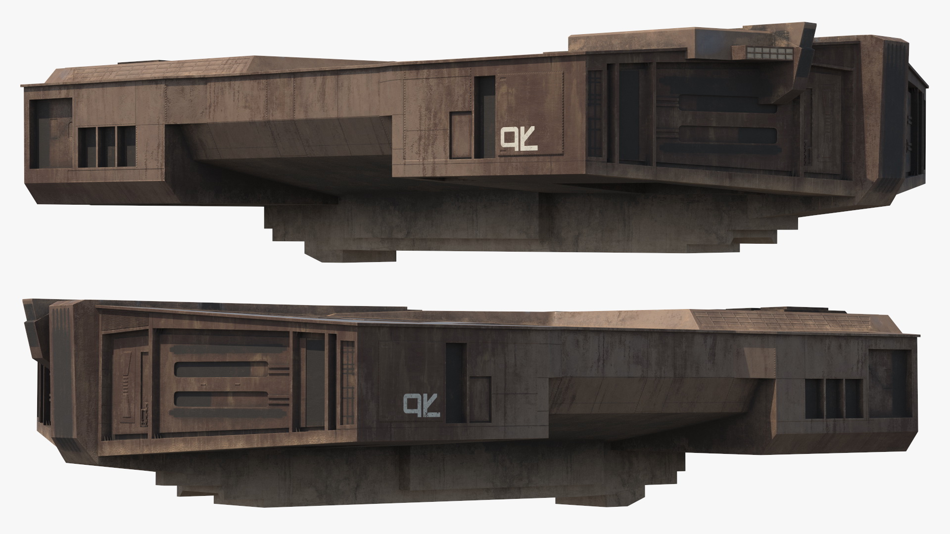 Futuristic Cargo Body of Desert Trawler 3D model