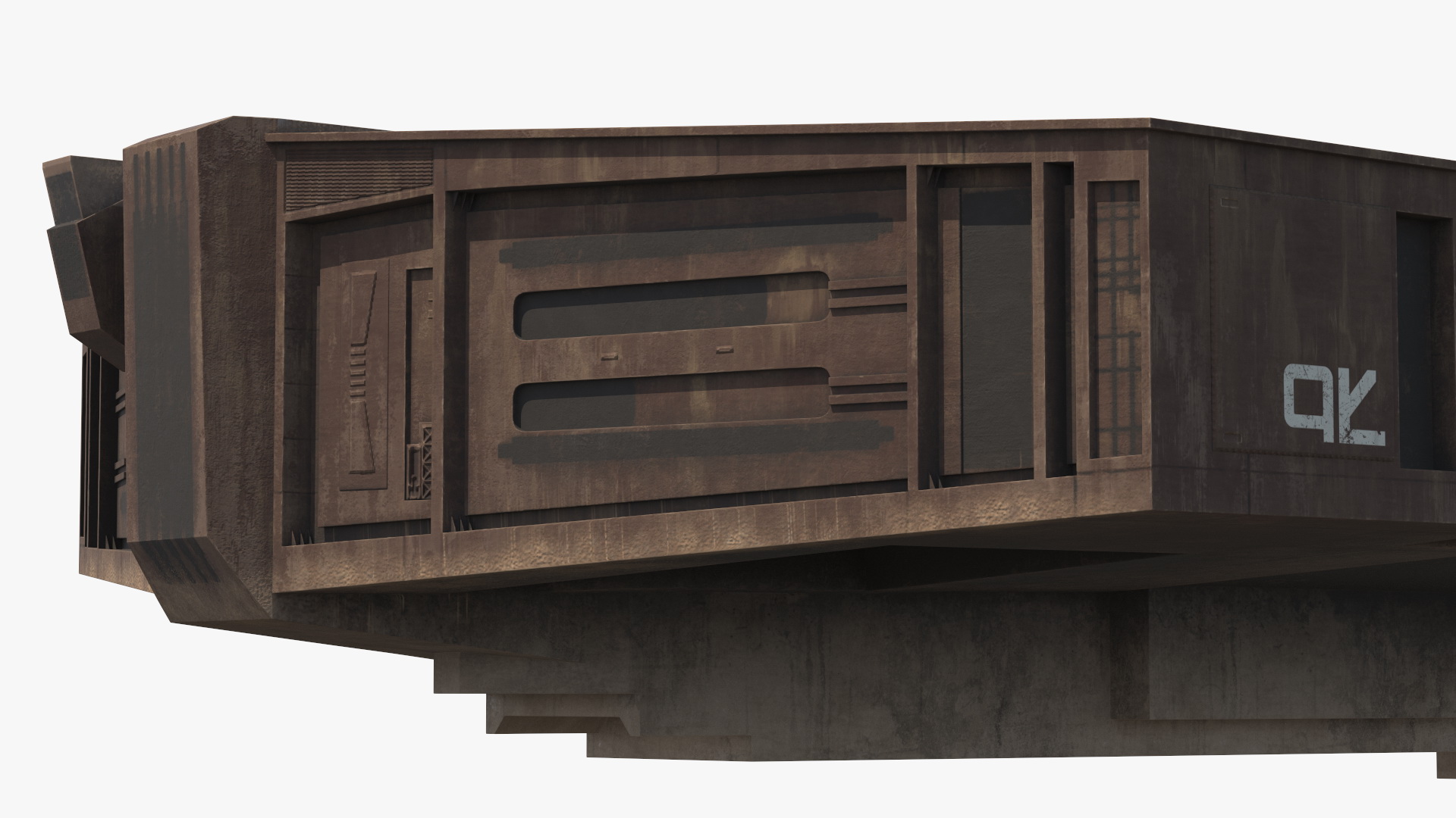 Futuristic Cargo Body of Desert Trawler 3D model
