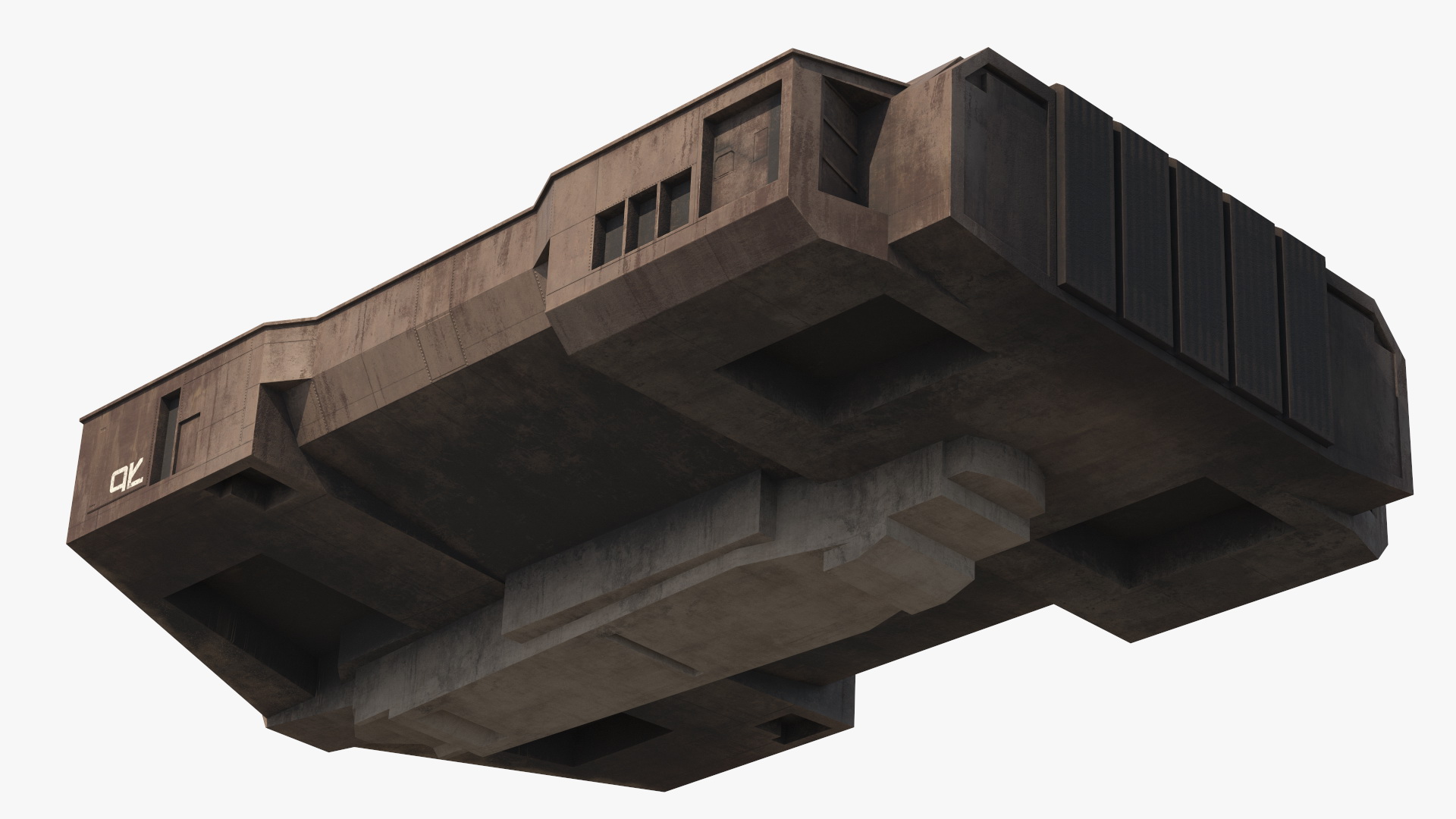 Futuristic Cargo Body of Desert Trawler 3D model