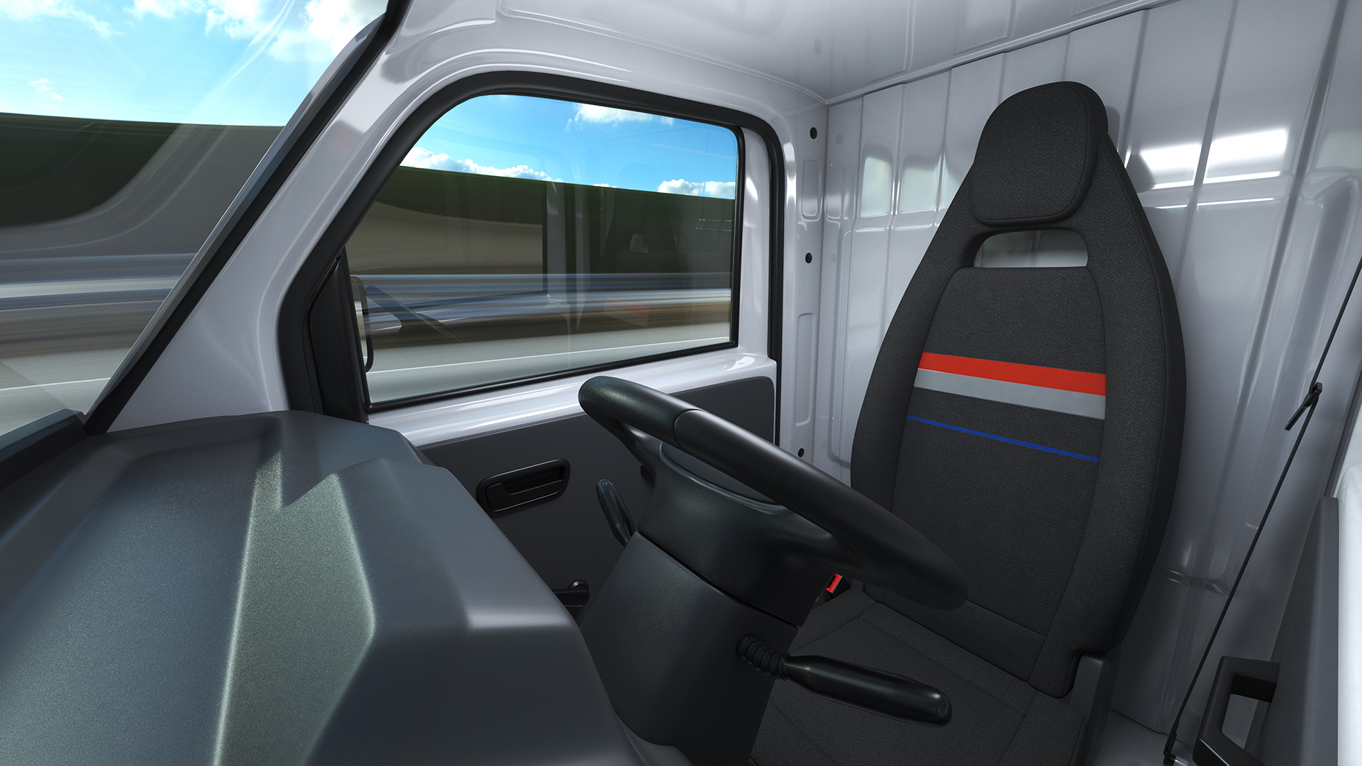 Wuling E10 Mini Truck Grey Color Rigged 3D model