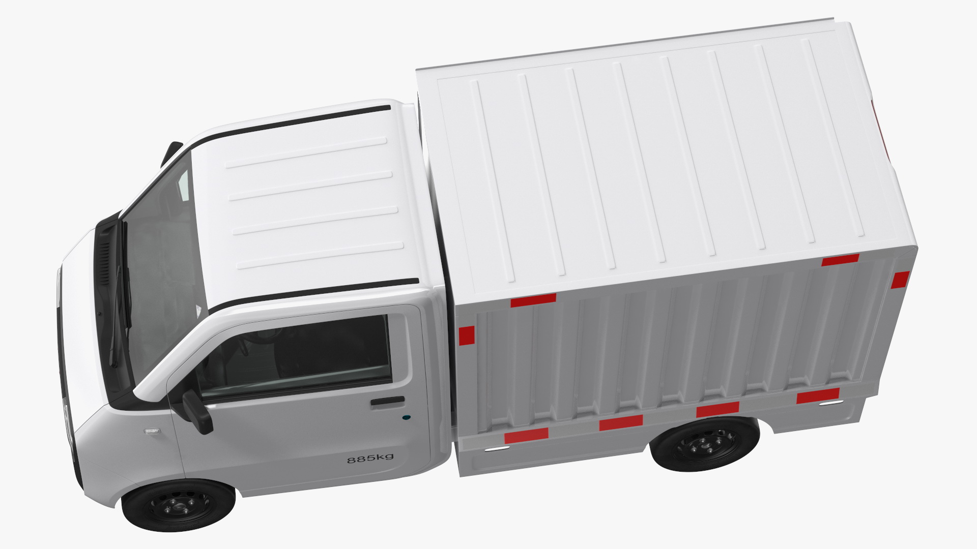 Wuling E10 Mini Truck Grey Color Rigged 3D model