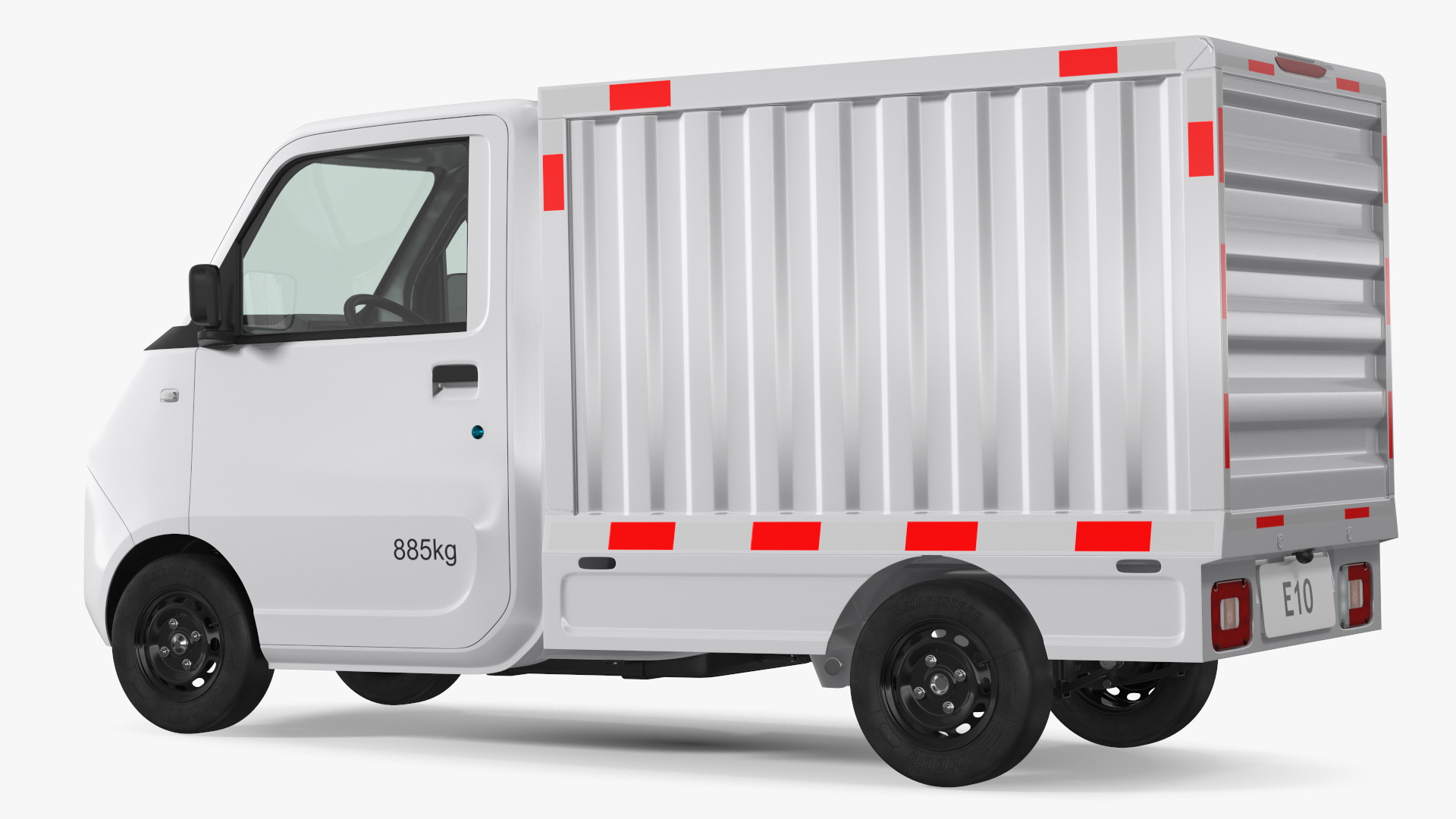 Wuling E10 Mini Truck Grey Color Rigged 3D model