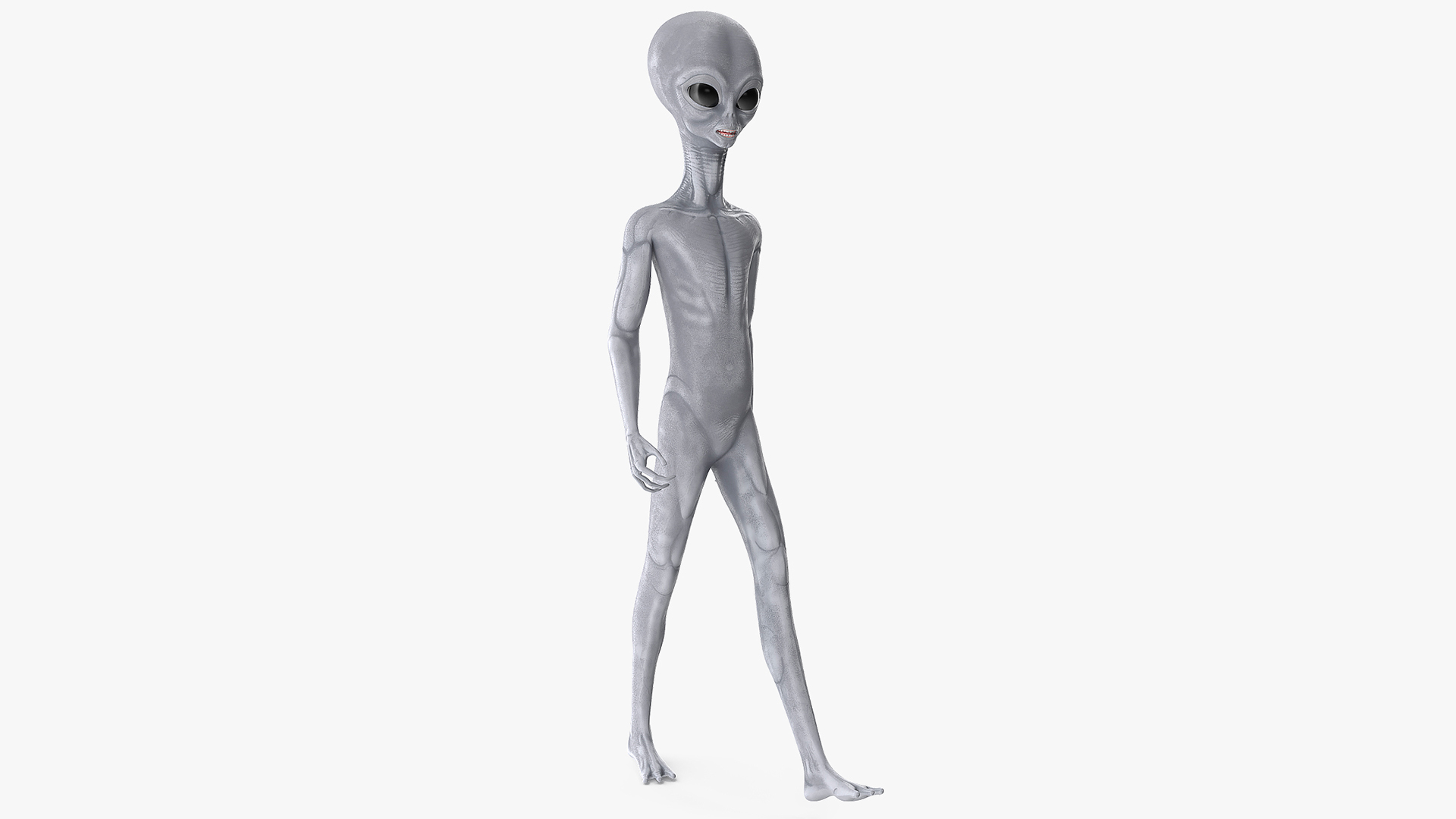 3D Alien Walking Pose model