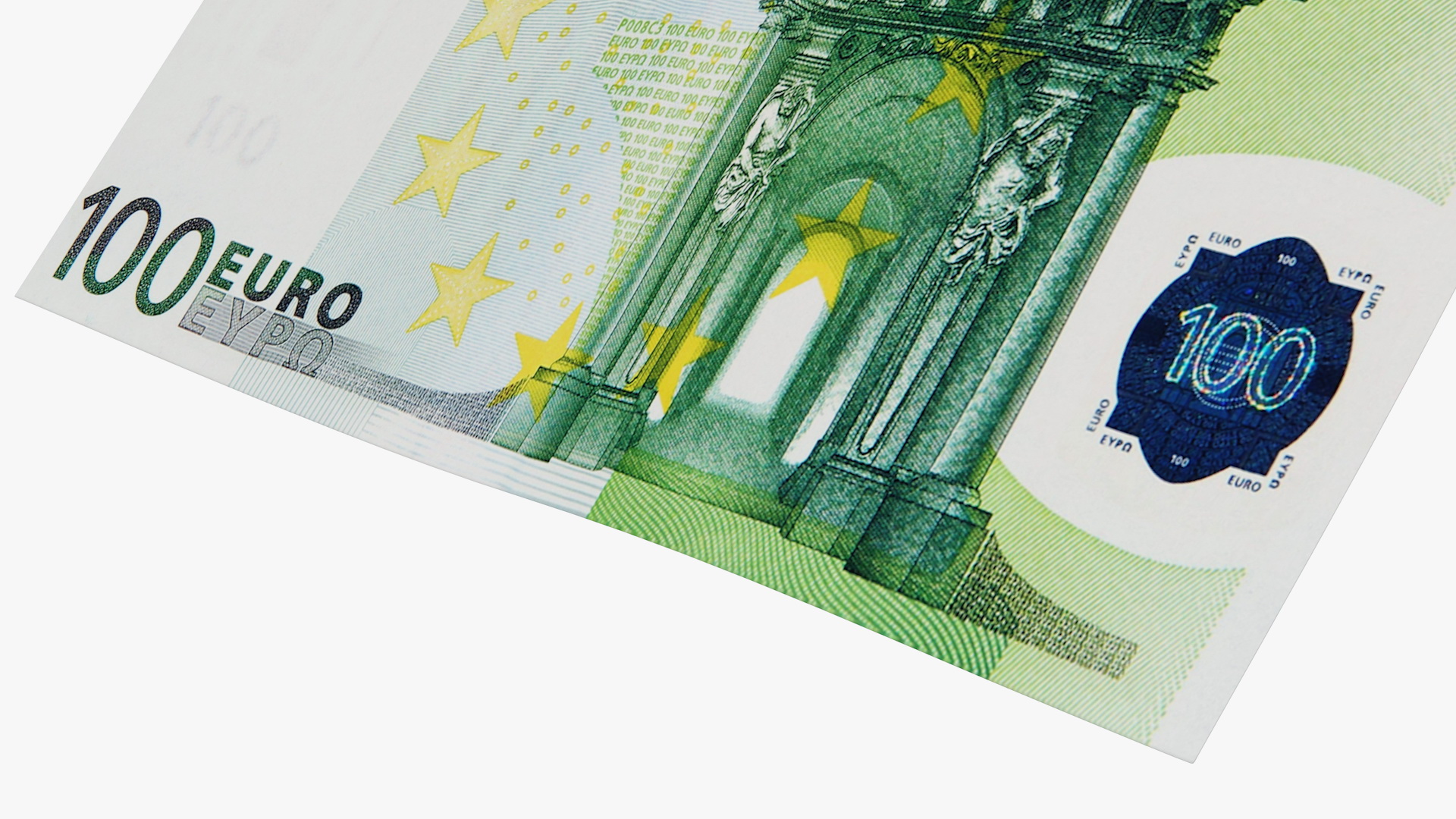 100 Euro Banknote 3D