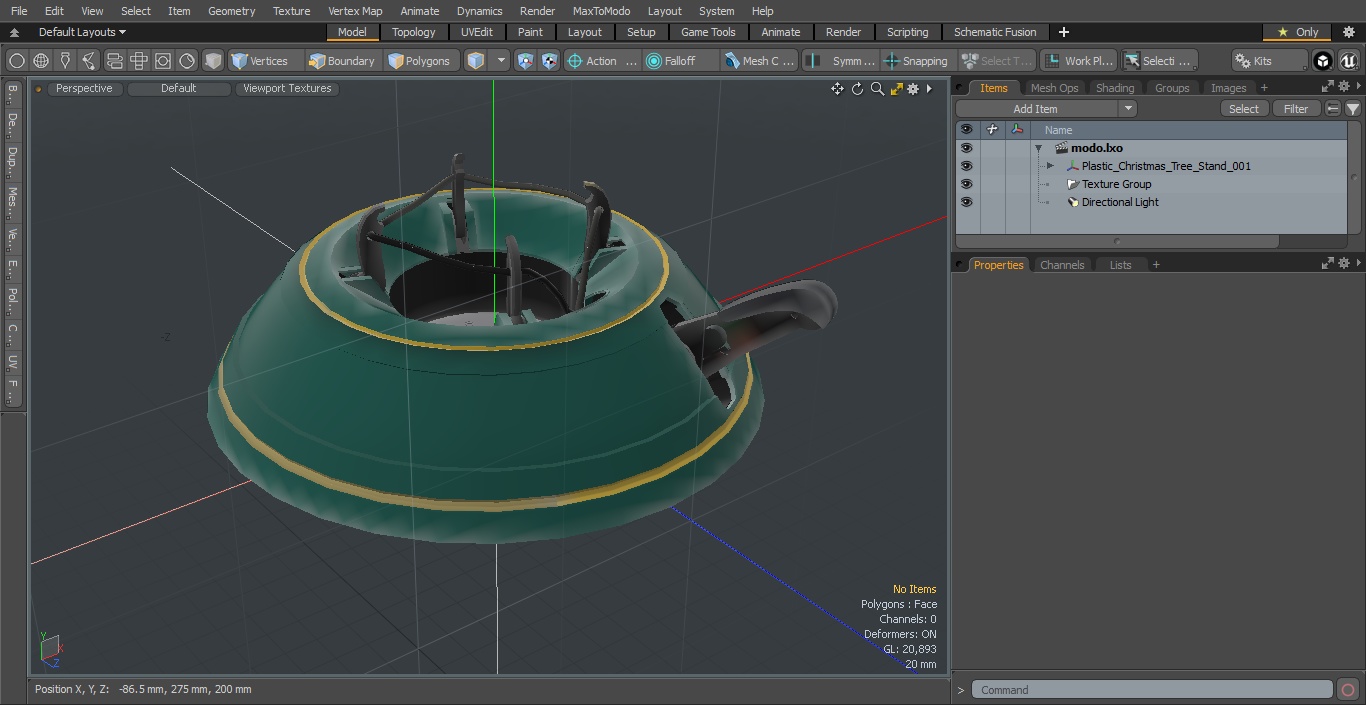 3D Plastic Christmas Tree Stand model