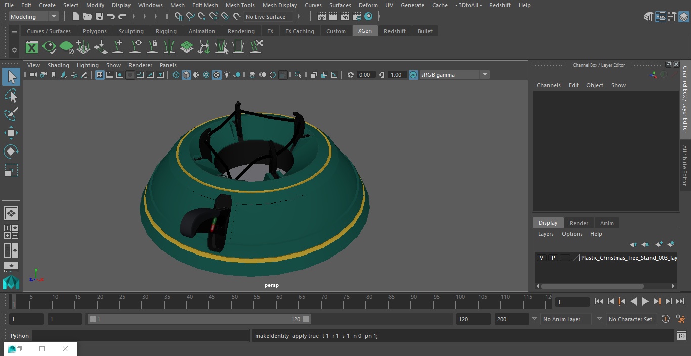 3D Plastic Christmas Tree Stand model