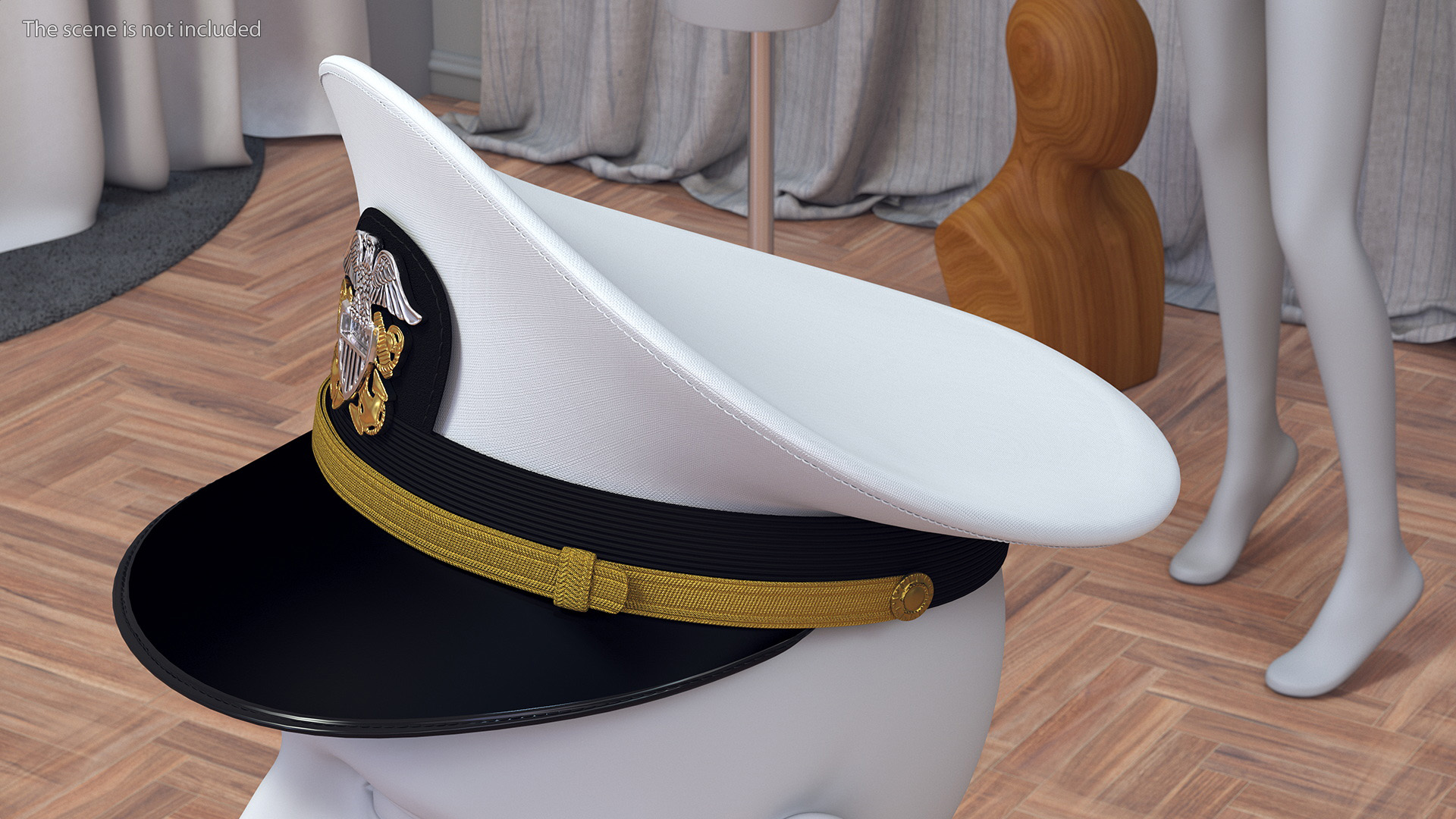Naval Officer Cap 3D