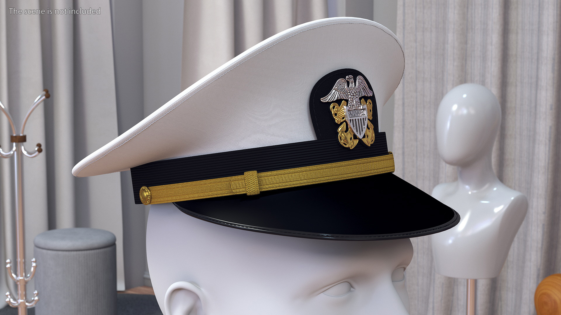 Naval Officer Cap 3D