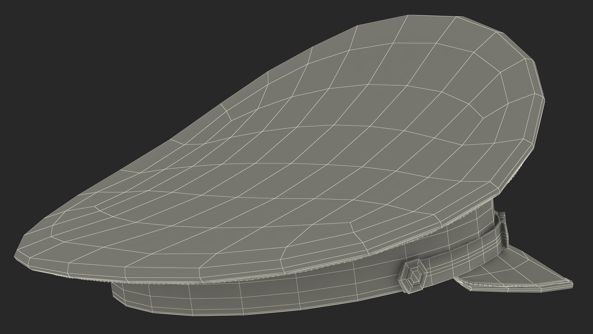 Naval Officer Cap 3D
