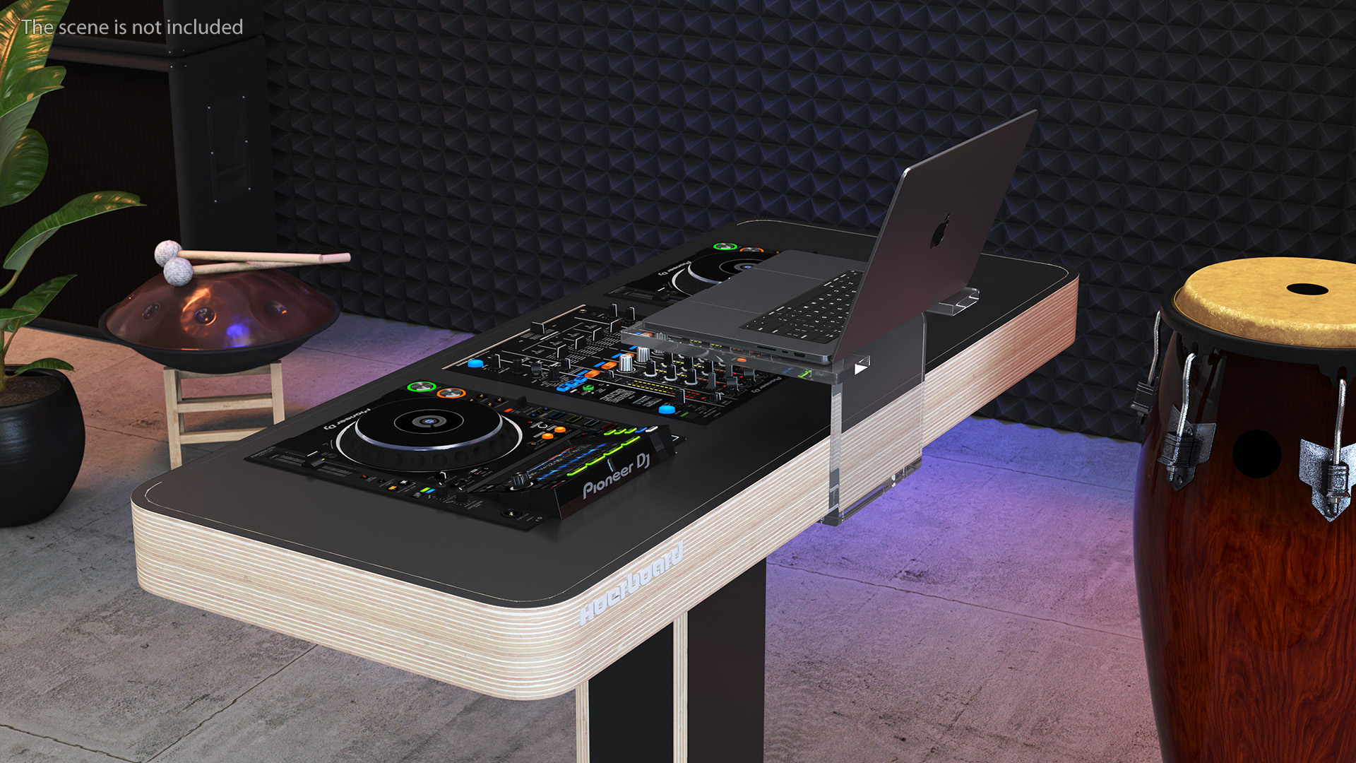 DJ Booth Black 3D model