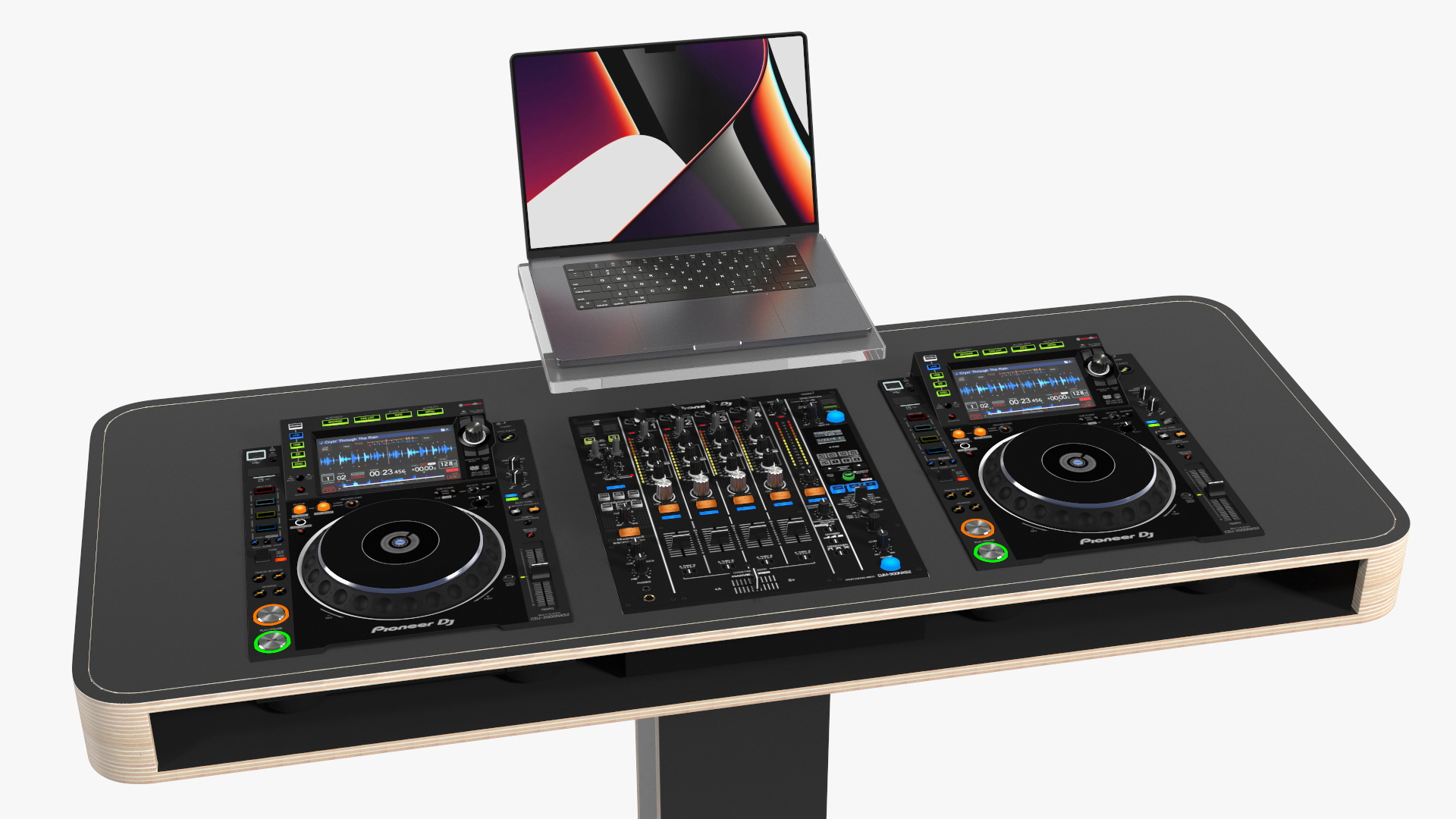 DJ Booth Black 3D model