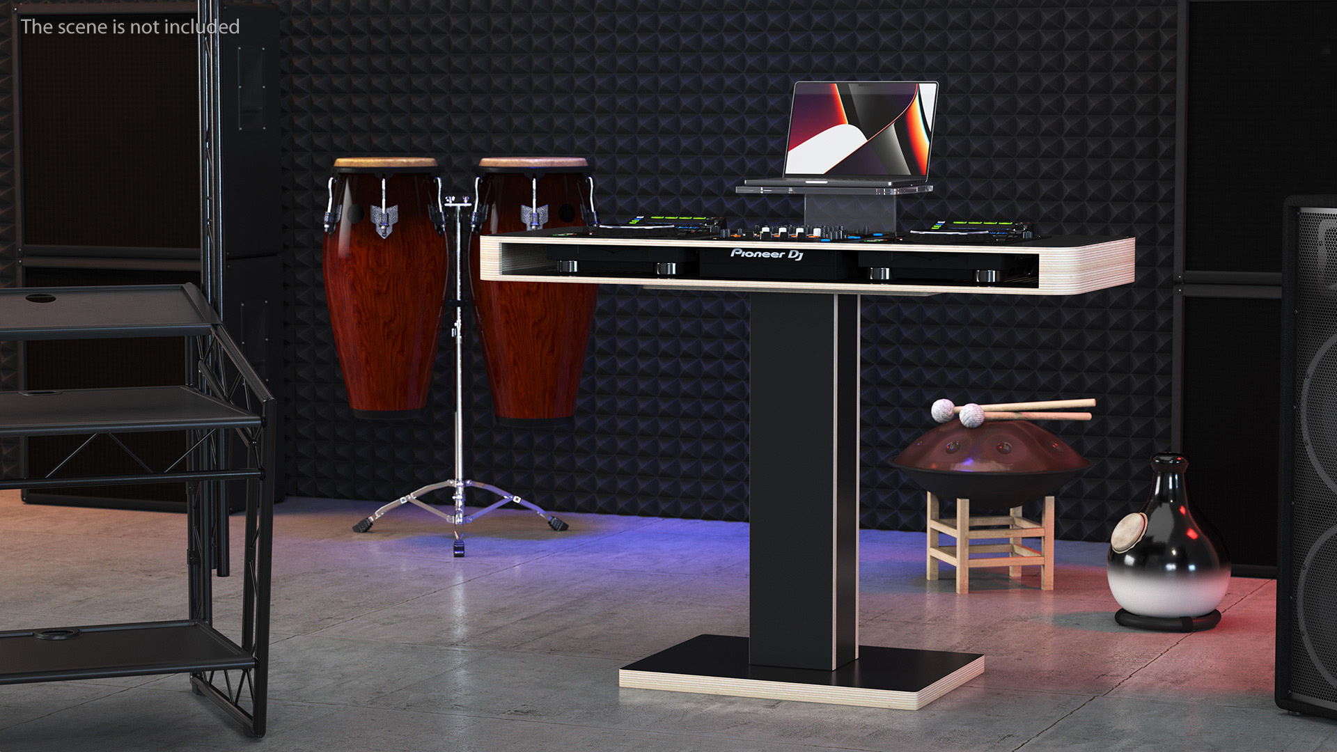 DJ Booth Black 3D model