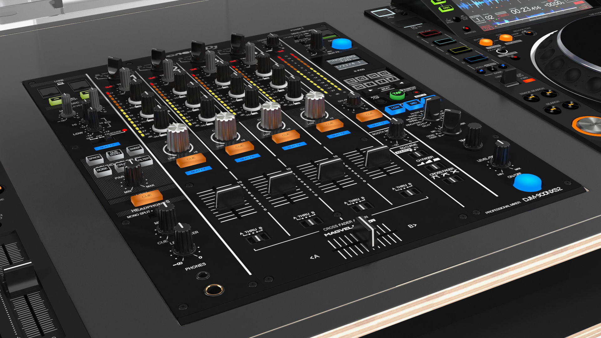 DJ Booth Black 3D model