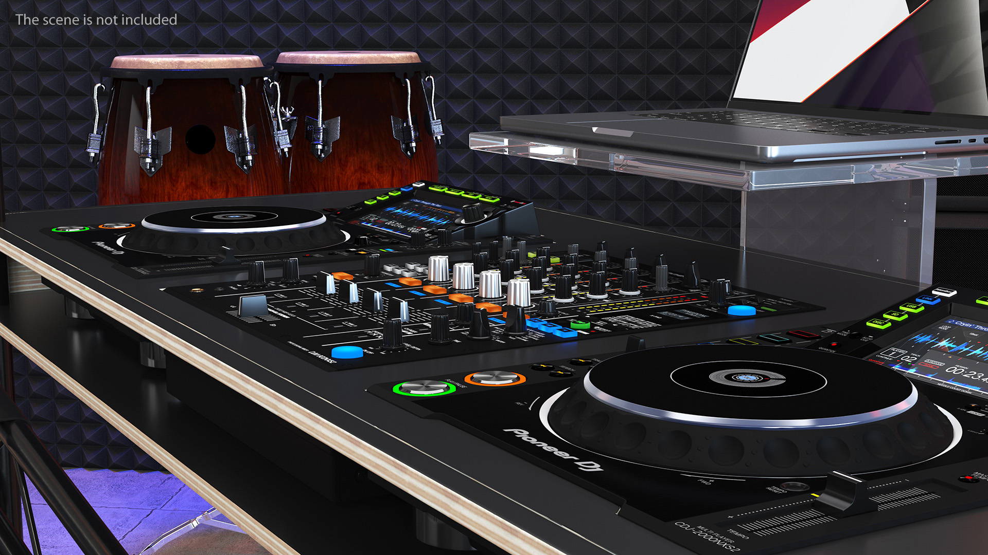DJ Booth Black 3D model