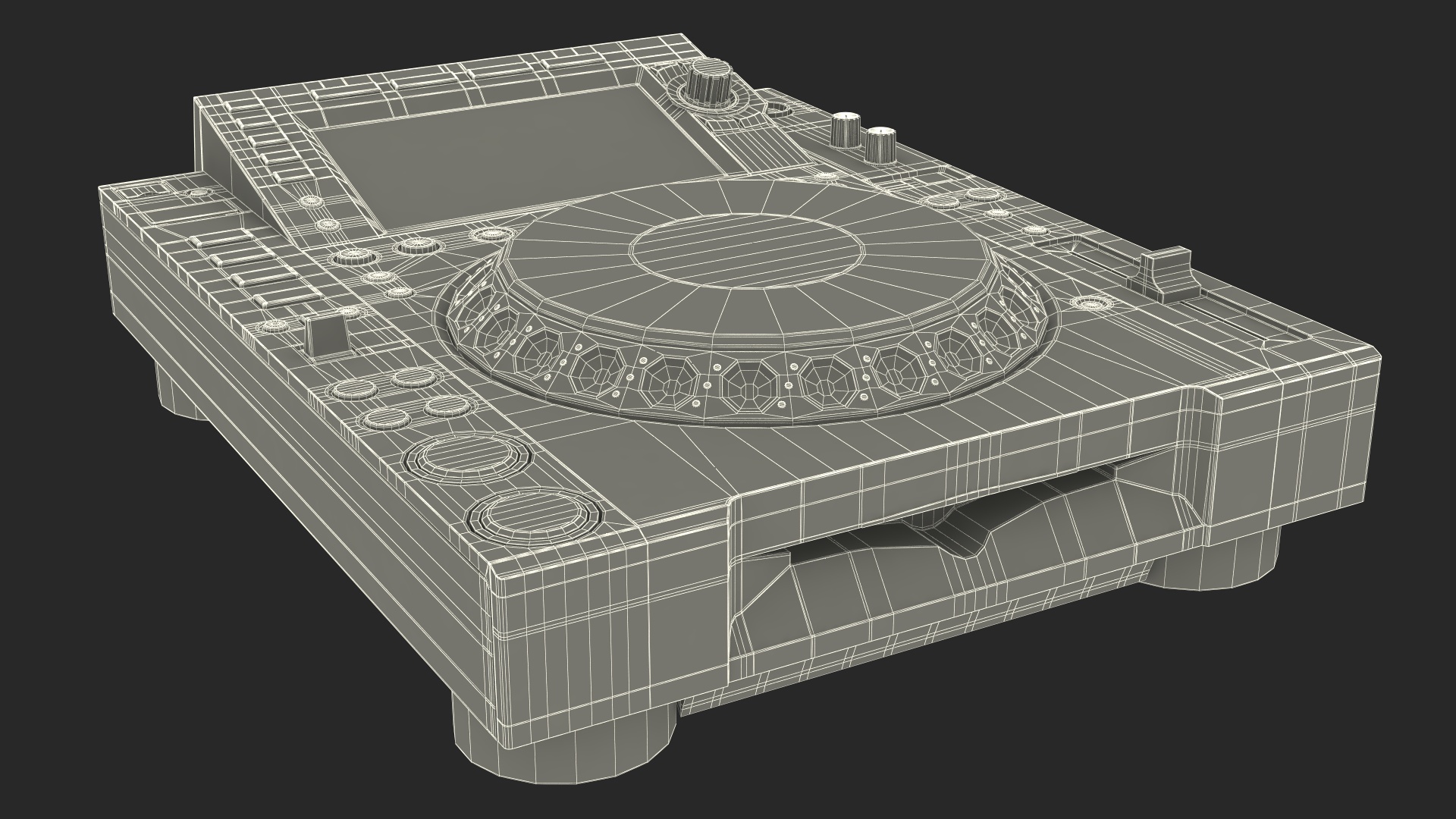DJ Booth Black 3D model