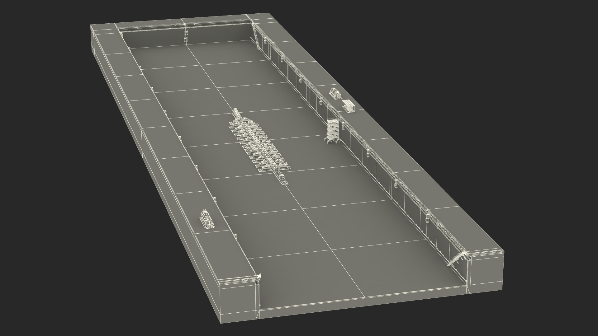 3D Ship Dry Dock model