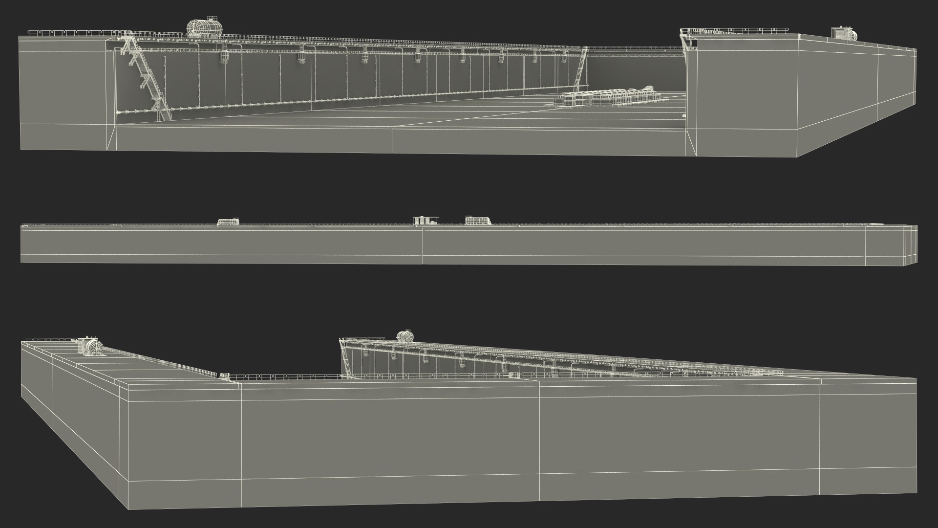 3D Ship Dry Dock model