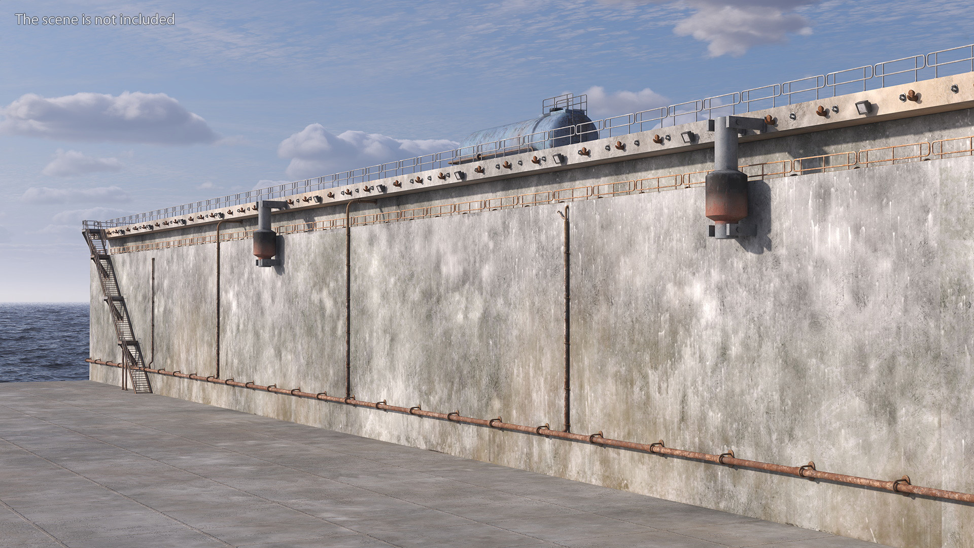 3D Ship Dry Dock model