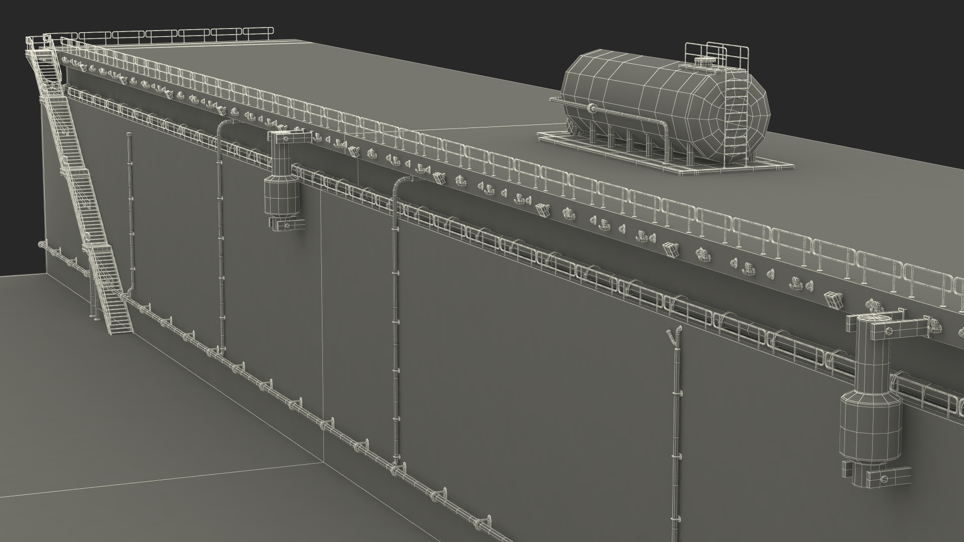 3D Ship Dry Dock model