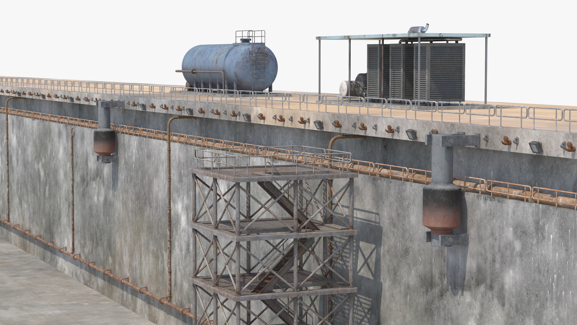 3D Ship Dry Dock model