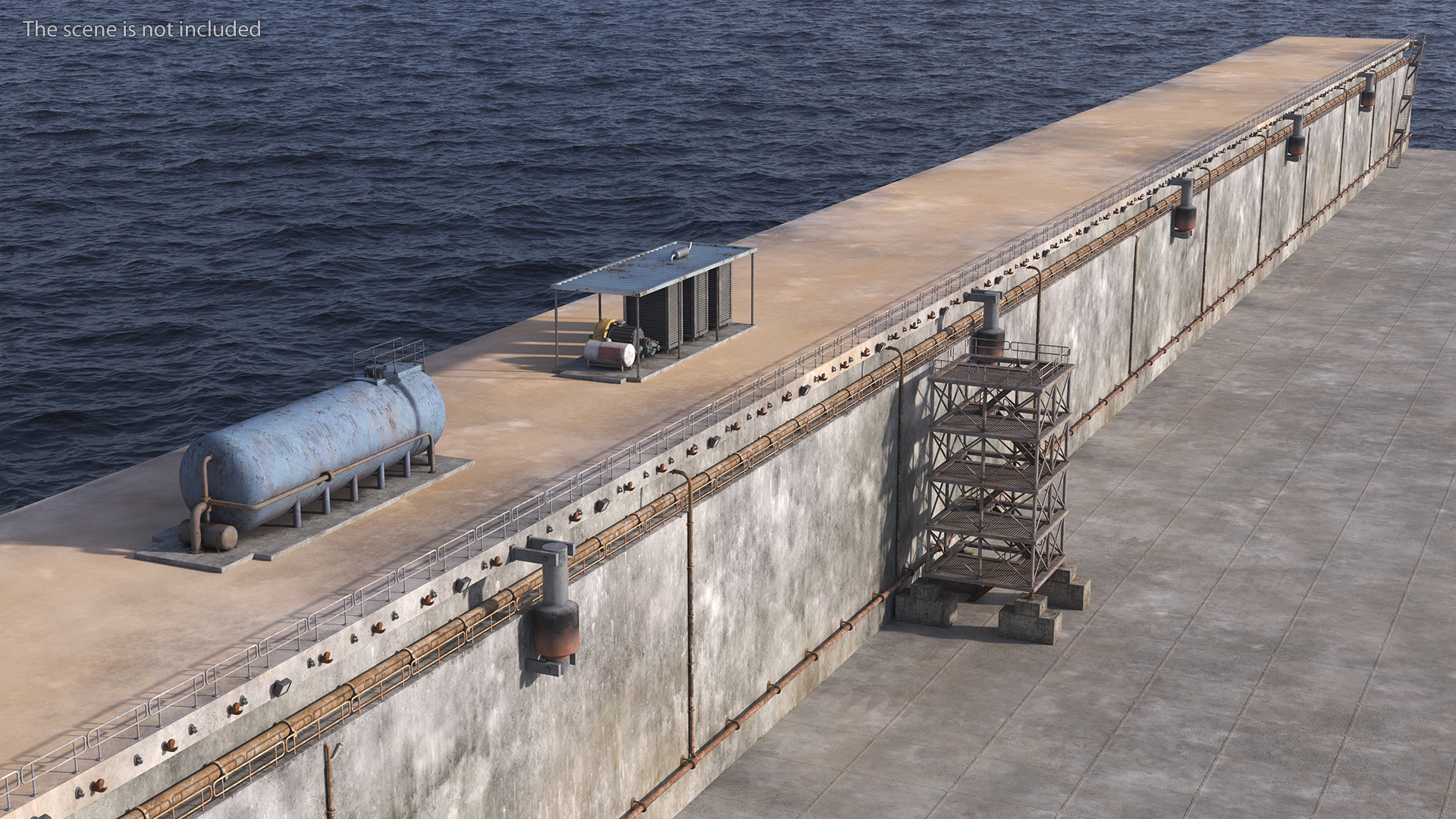 3D Ship Dry Dock model