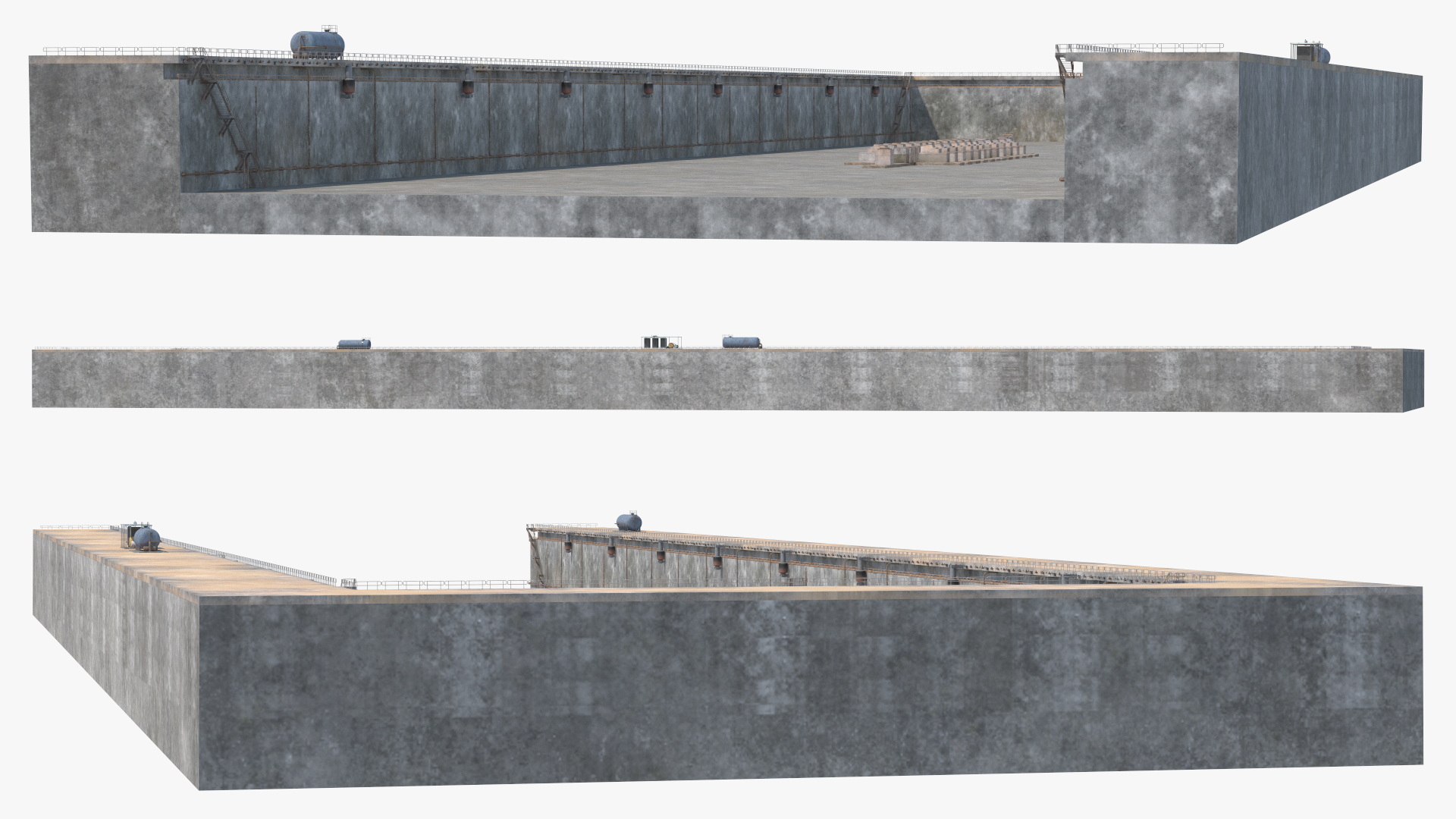3D Ship Dry Dock model