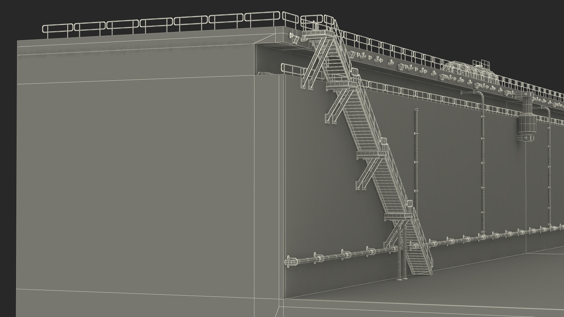 3D Ship Dry Dock model