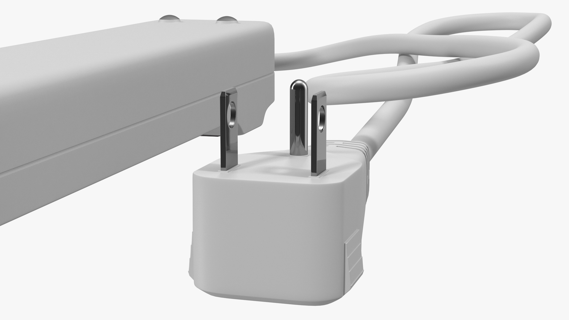 3D Power Strip US Plug 6 US Sockets USB