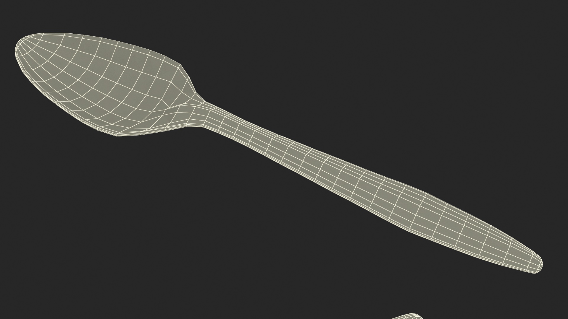 Realistic Plastic Cutlery Set 3D model