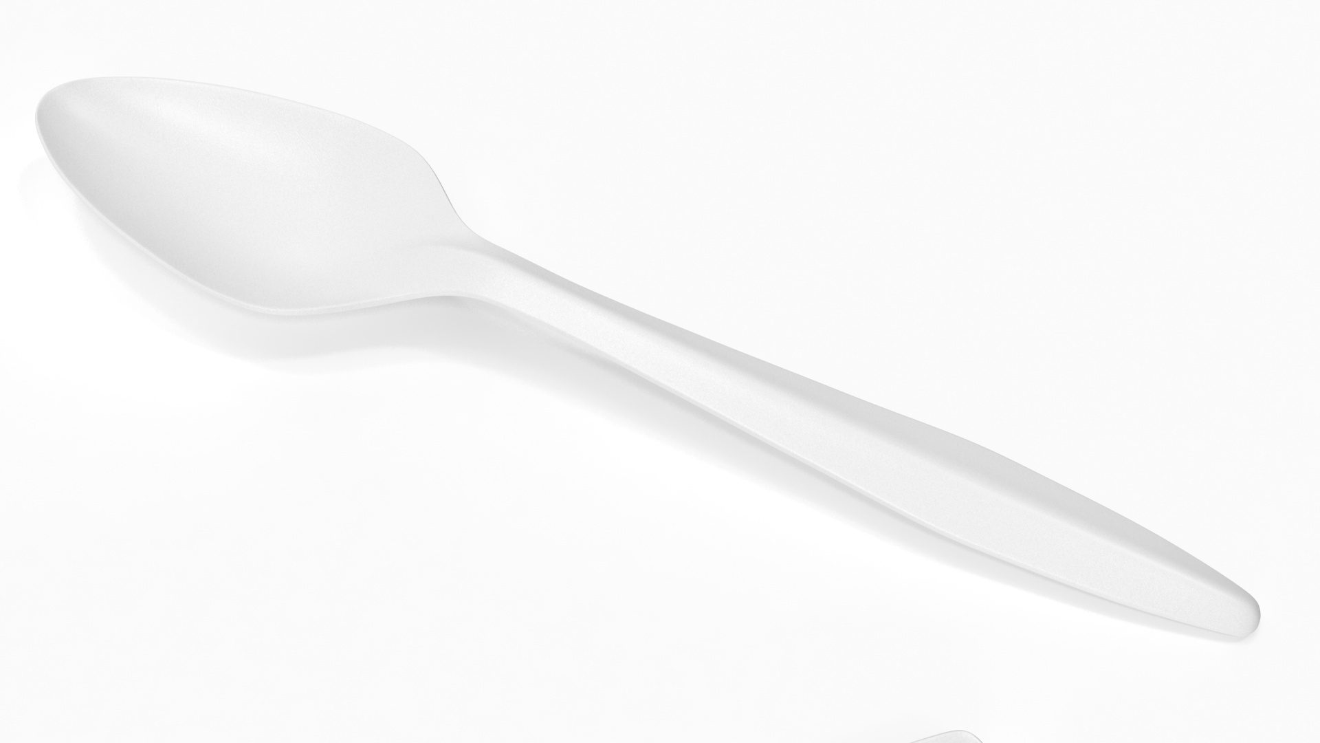 Realistic Plastic Cutlery Set 3D model