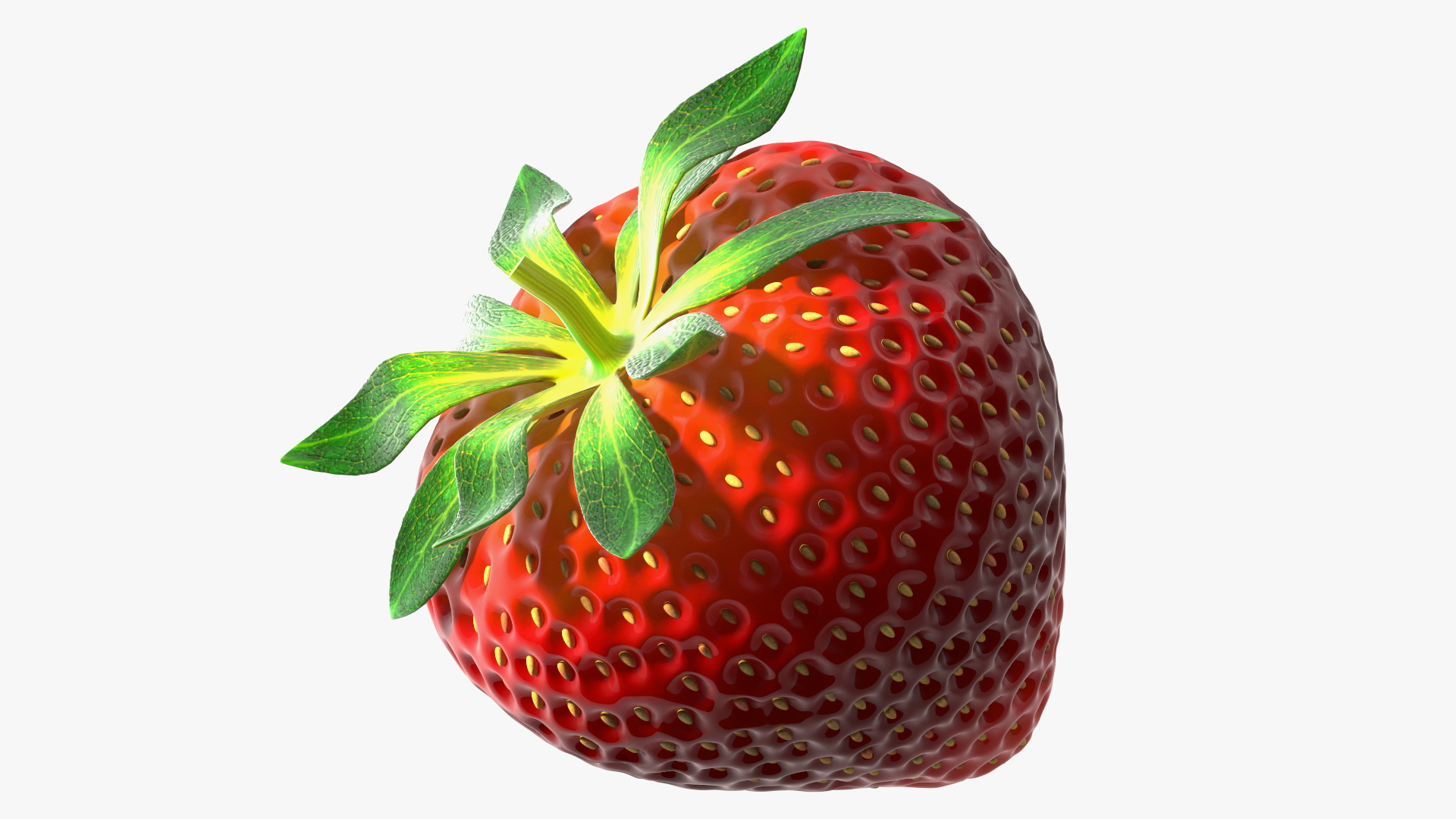 3D Fresh Strawberry