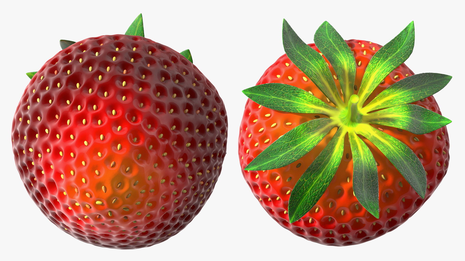 3D Fresh Strawberry
